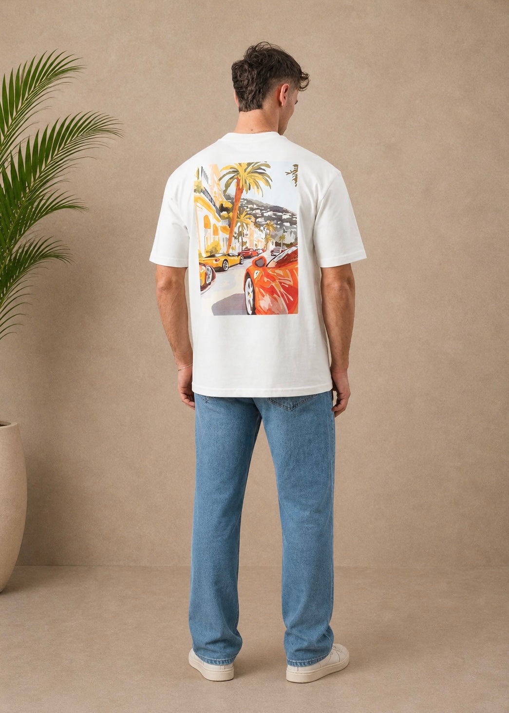 T-shirt French Riviera blanc