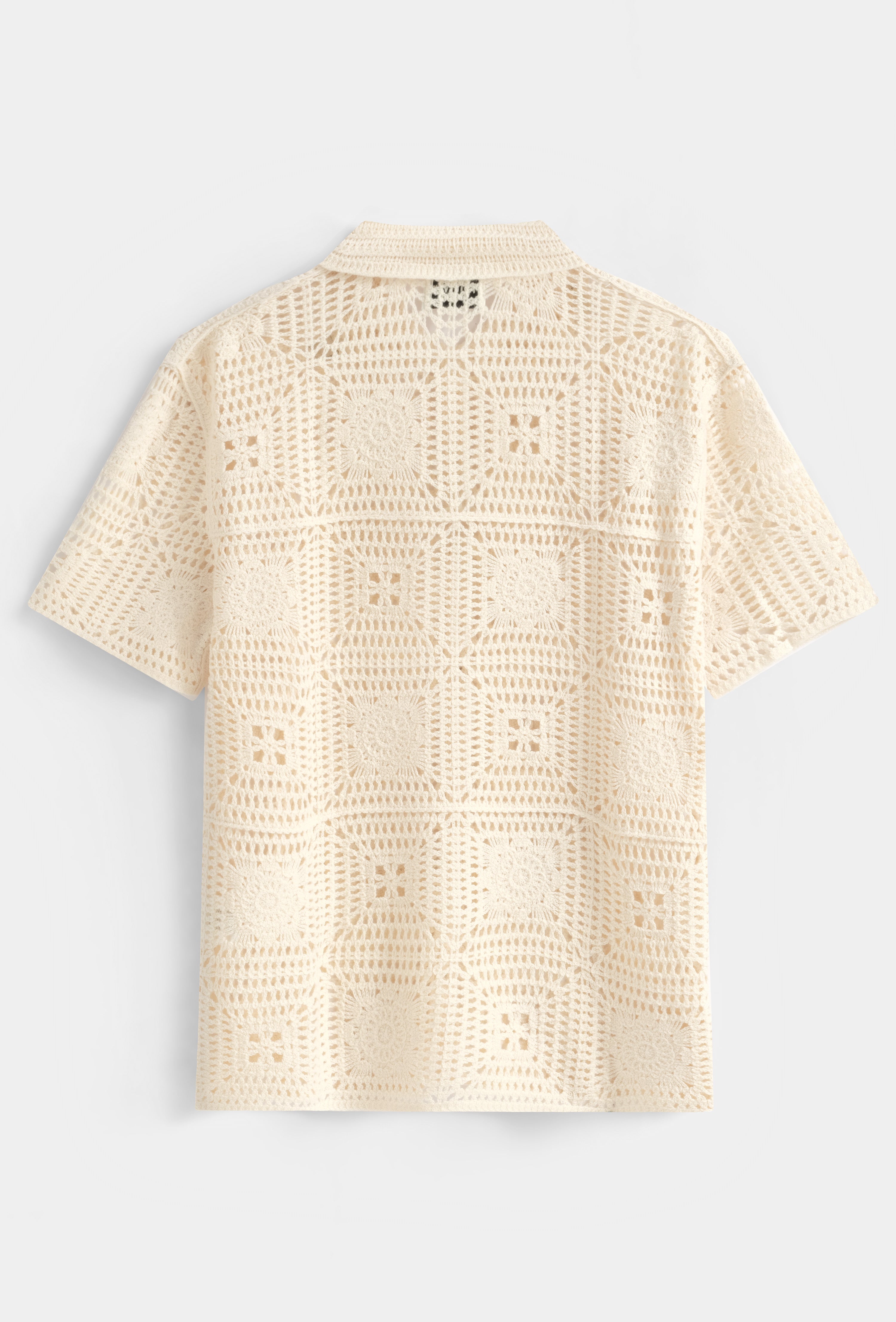 Chemise crochet maille crème