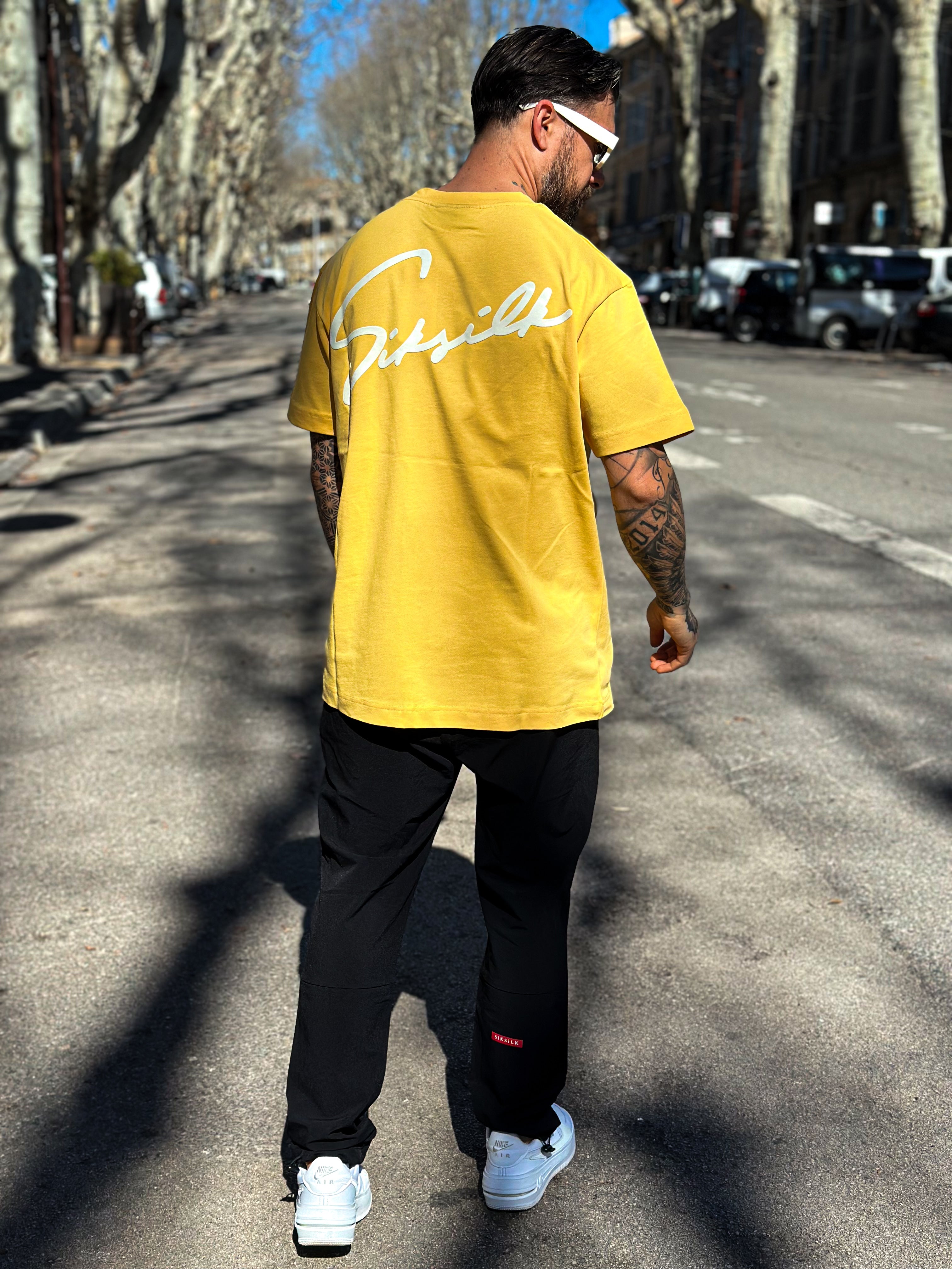 Siksilk - Script T-Shirt Yellow