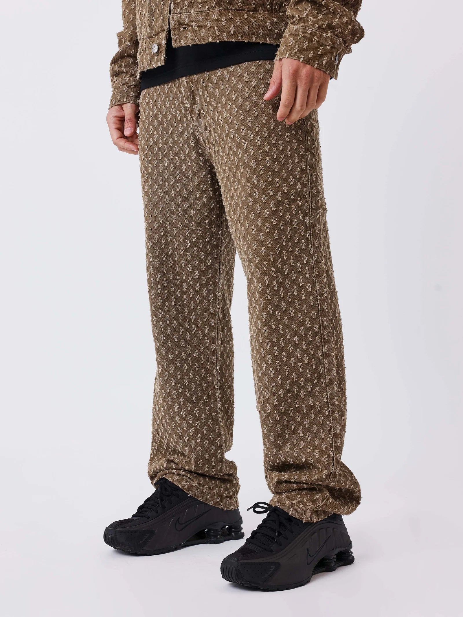 PXP - Pantalon denim native marron