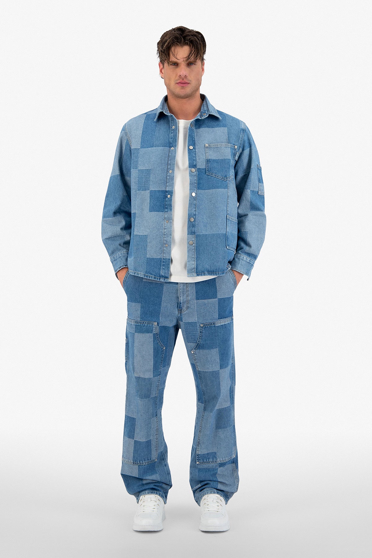 Veste jean London bleu