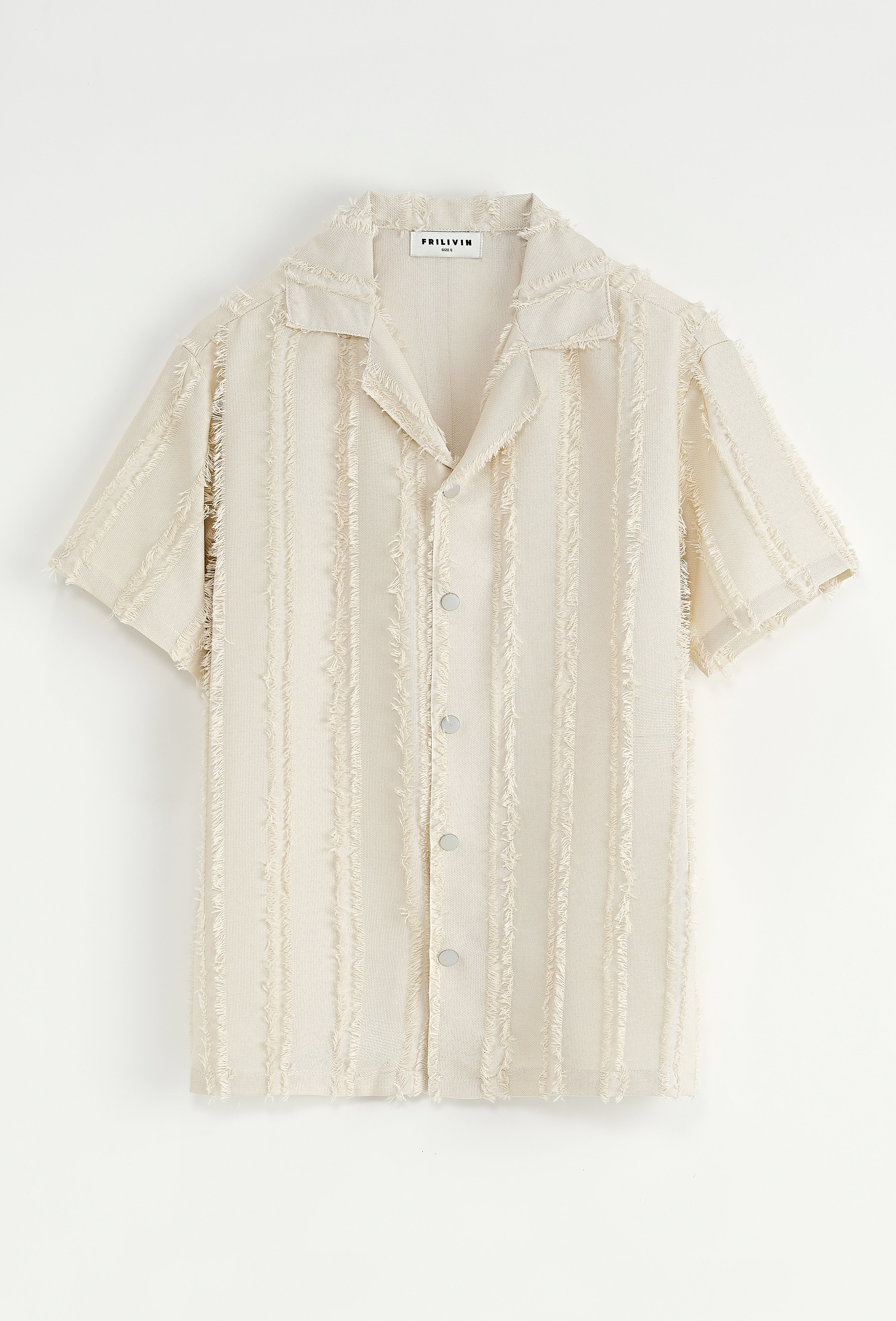 Ensemble Lisbone short + chemise beige