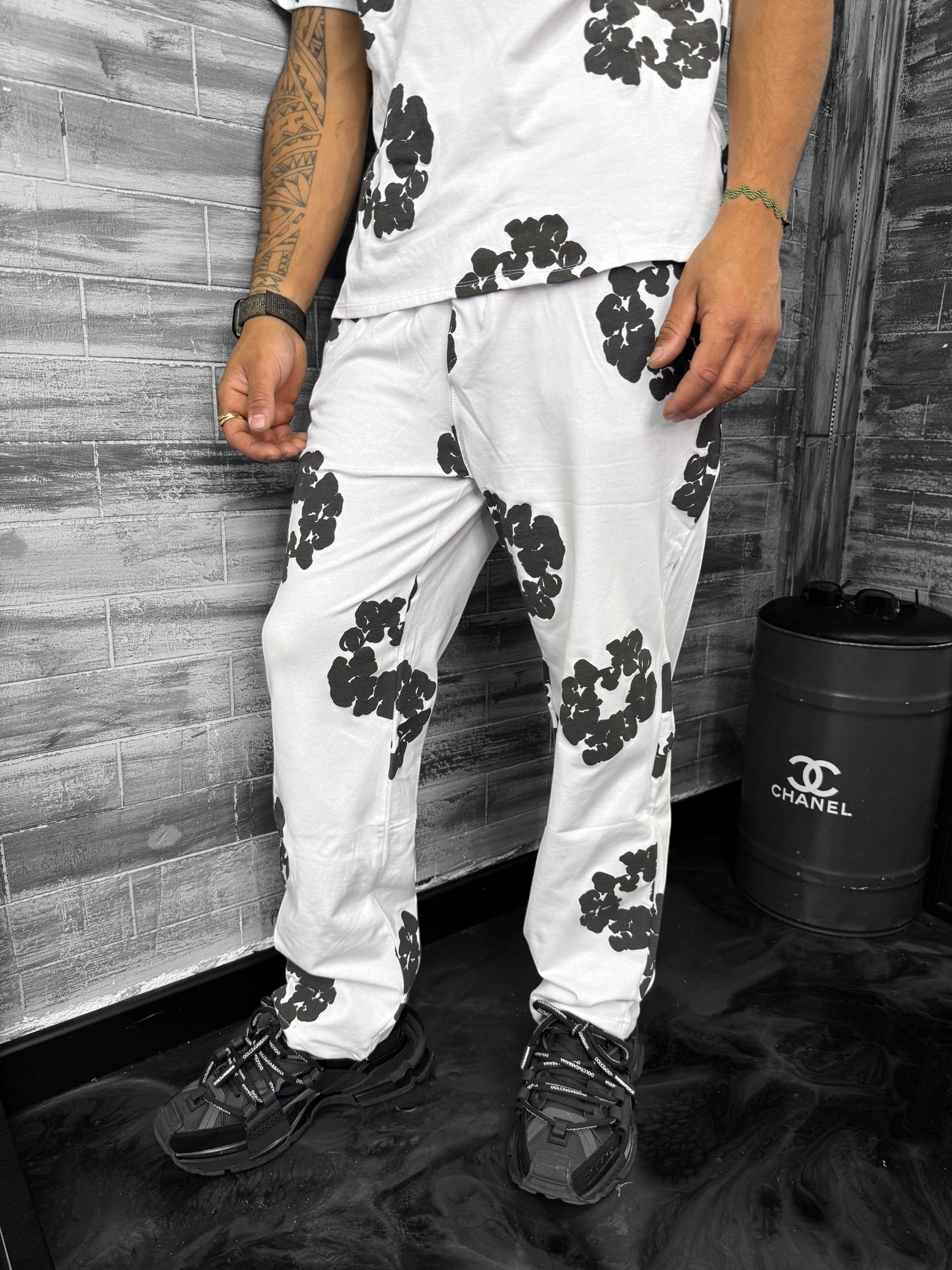 Ensemble Tears t-shirt pantalon blanc