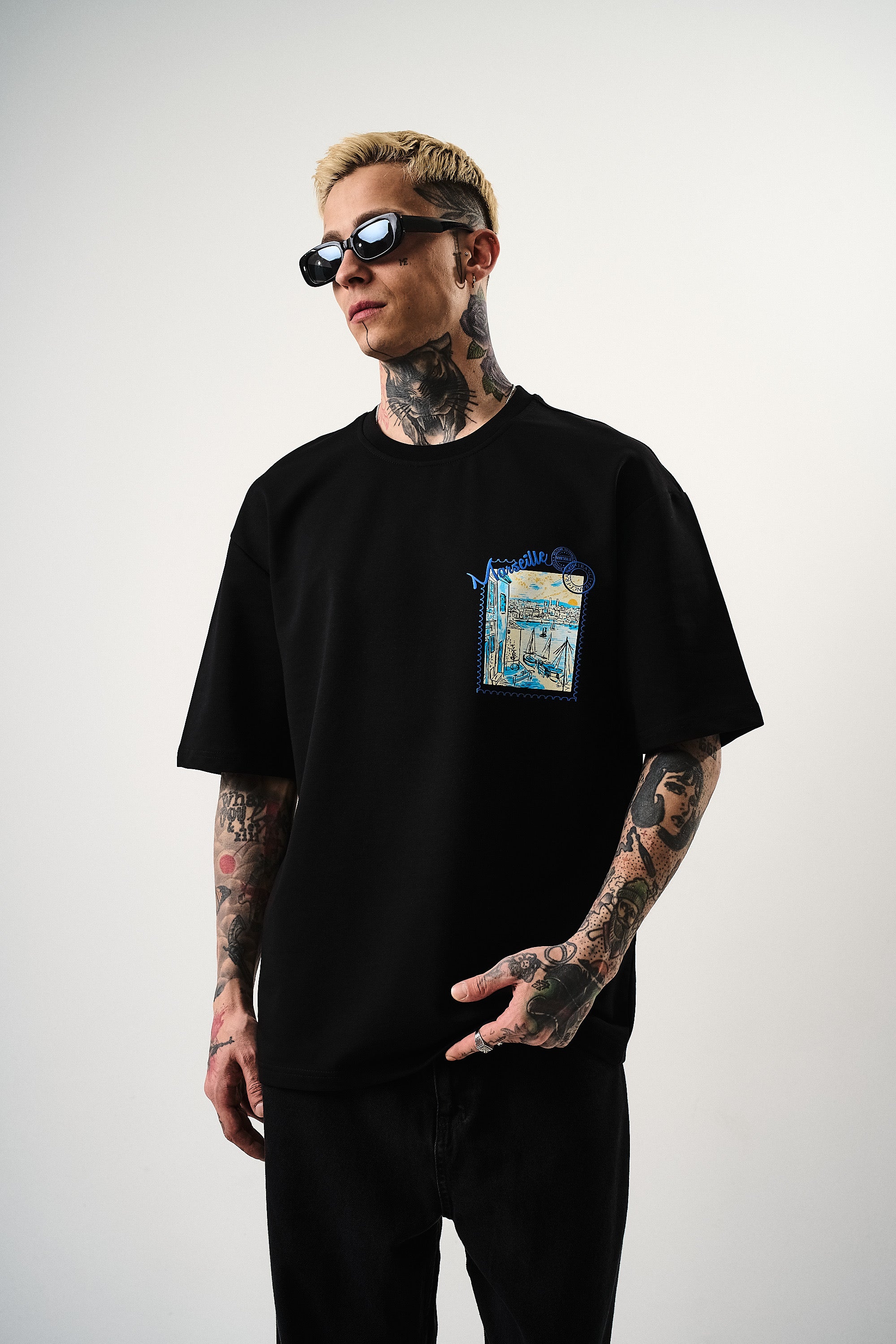 T-shirt Marseille noir