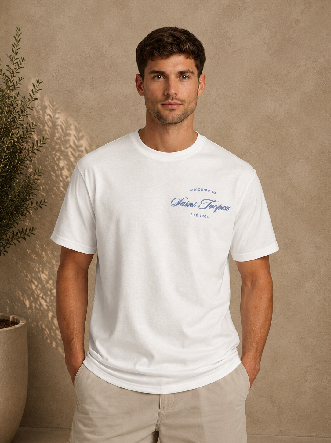 T-Shirt St Tropez blanc