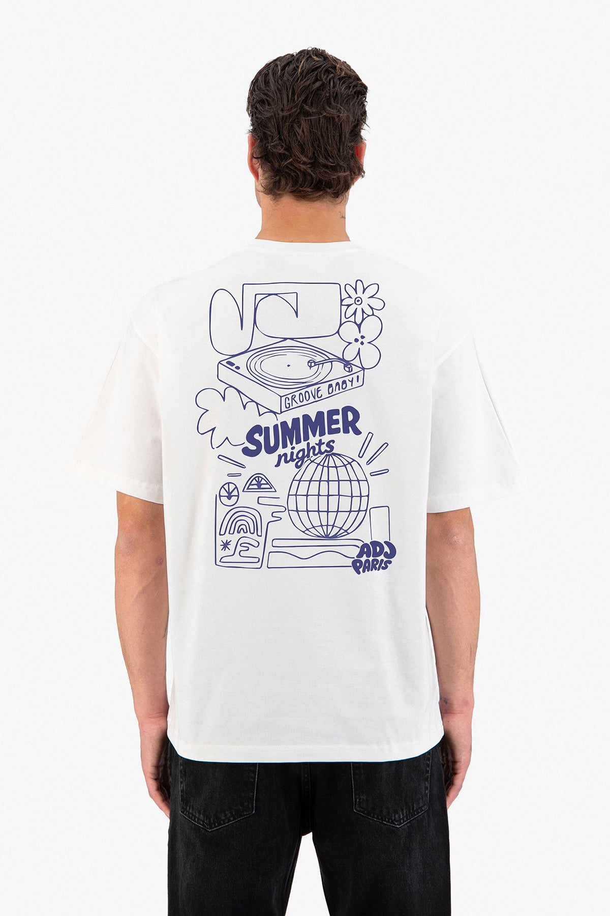 T-Shirt Summer Night blanc
