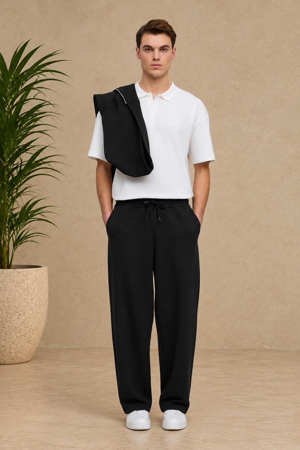Pantalon jogg loose noir