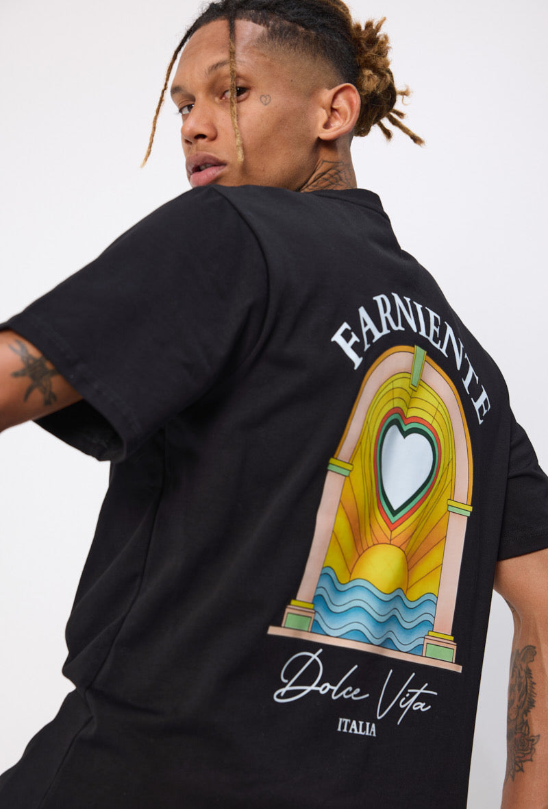 T-shirt Farniente noir