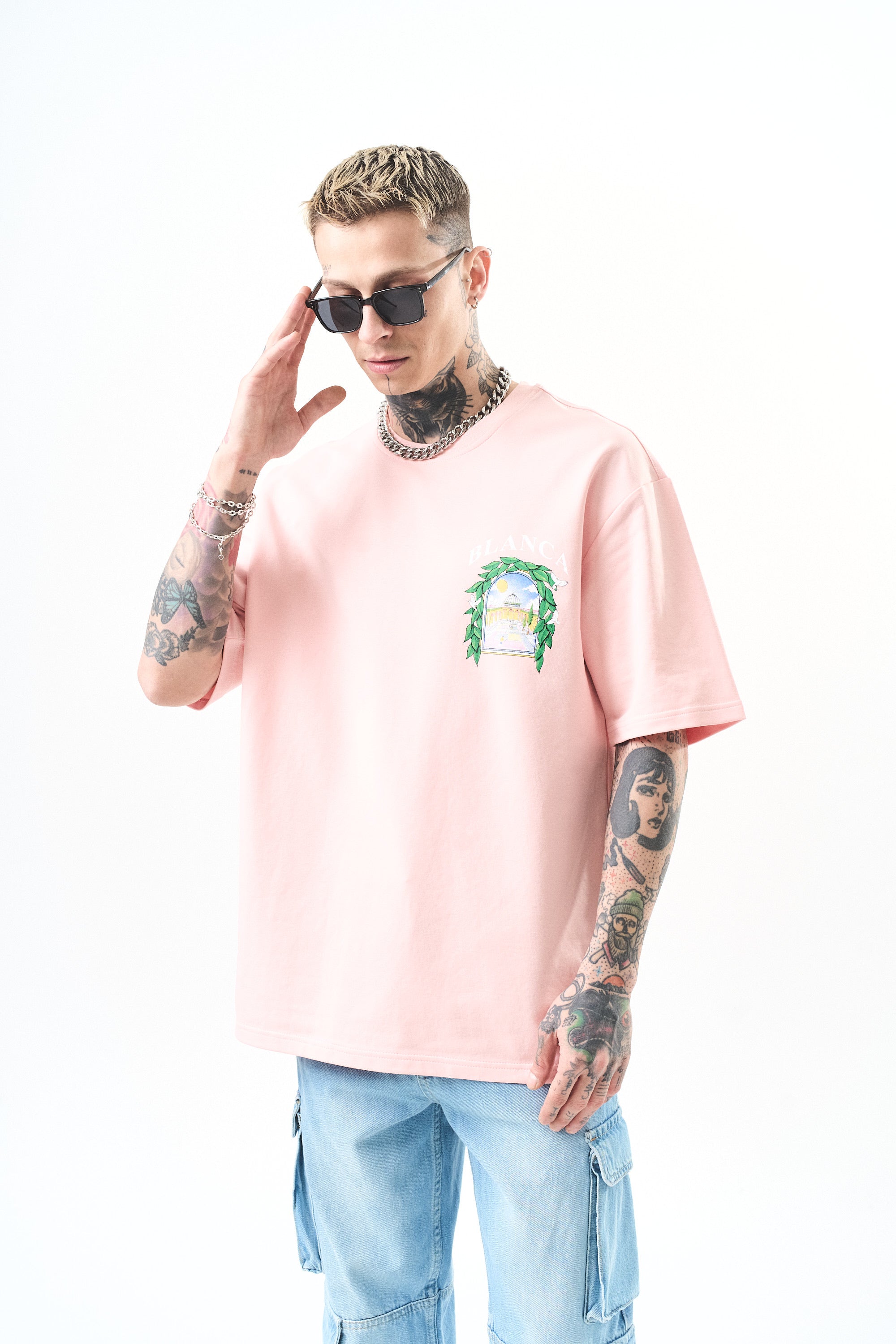 T-shirt Blanca rose