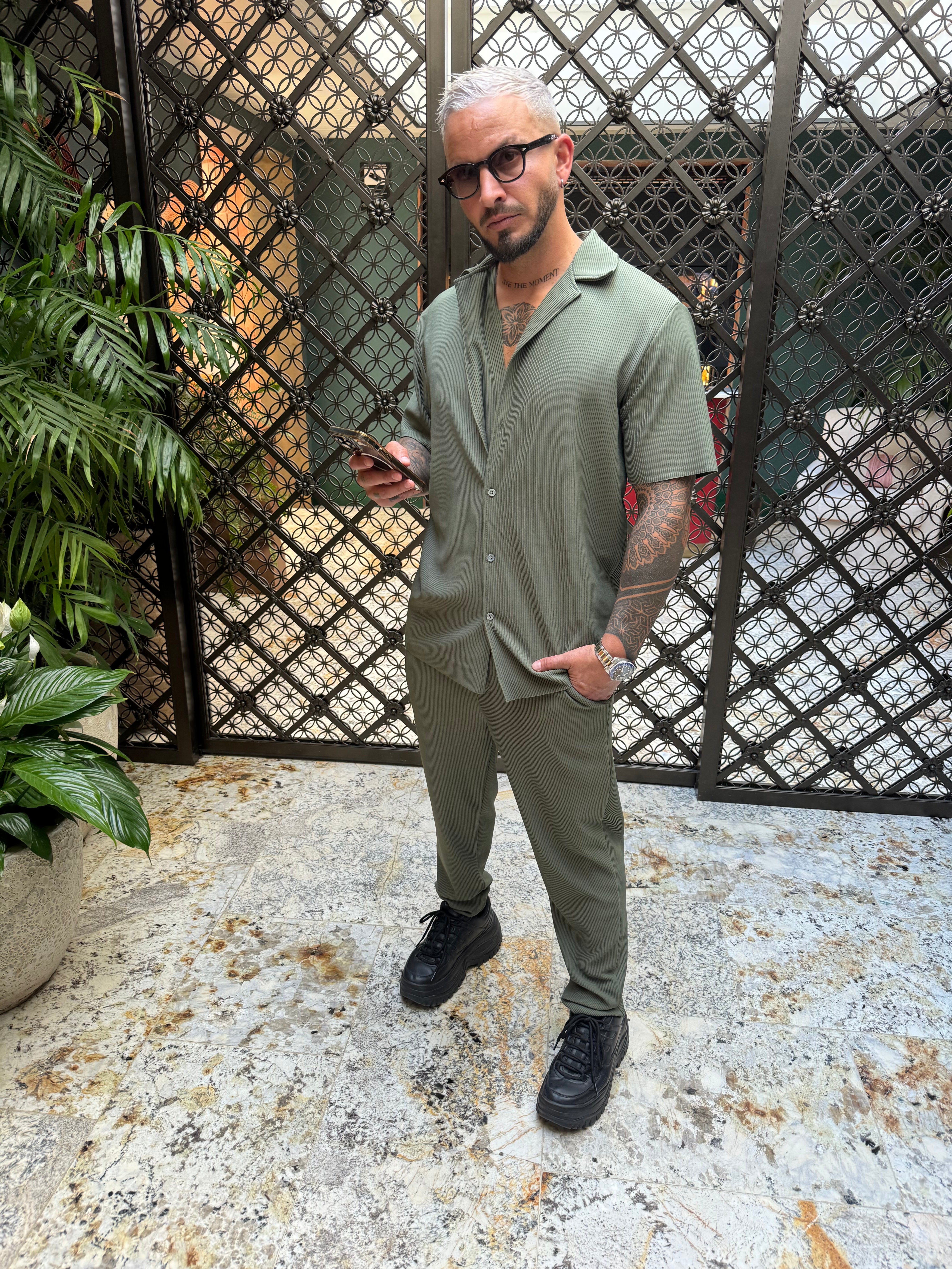 Ensemble Pablo Chemise pantalon Kaki