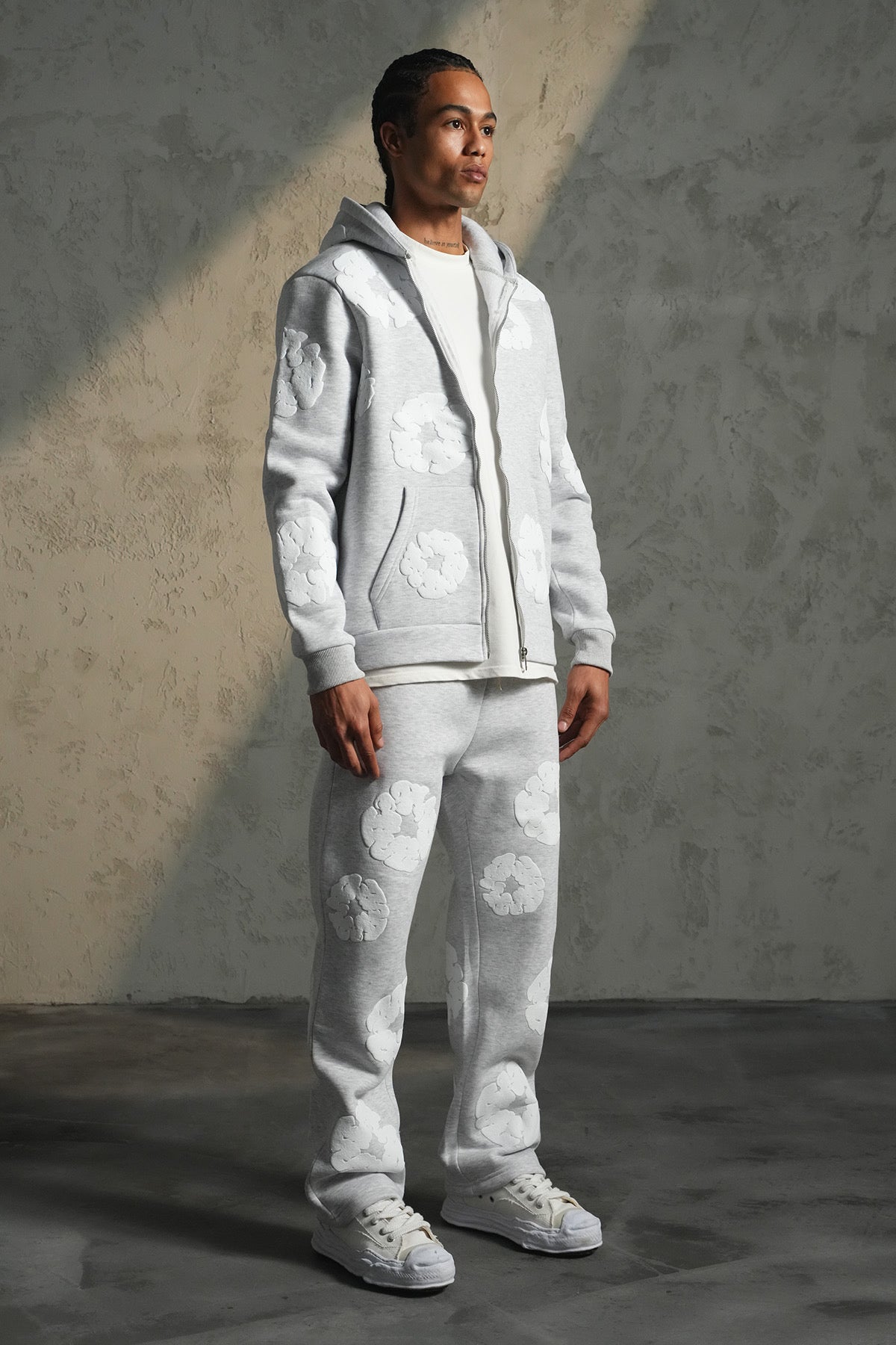 Ensemble veste Tears gris