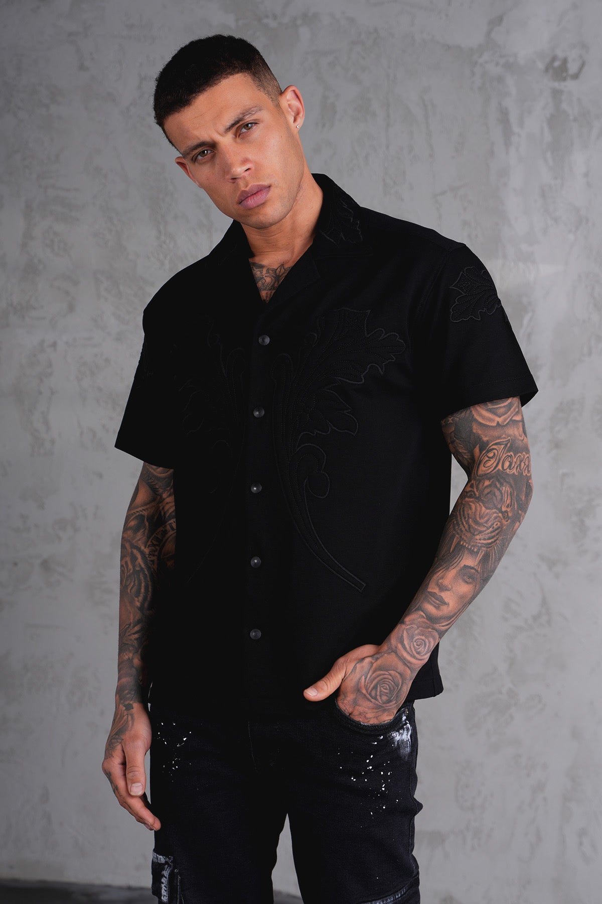 Chemise Treffle noir