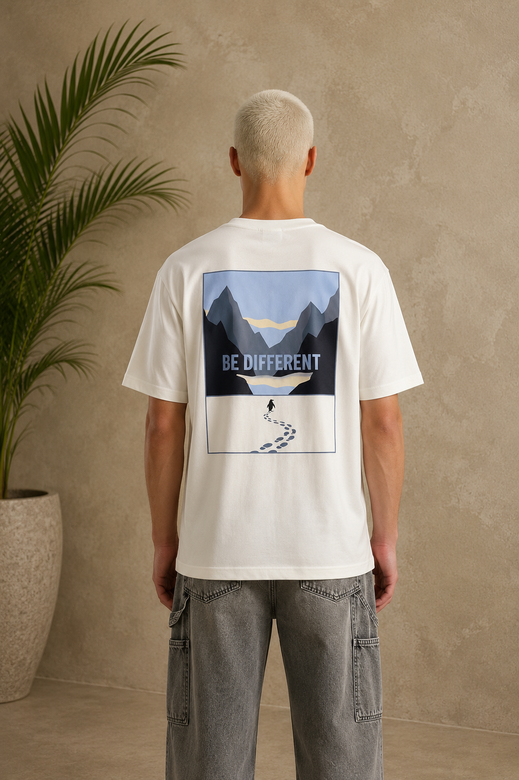 T-Shirt Be Different blanc