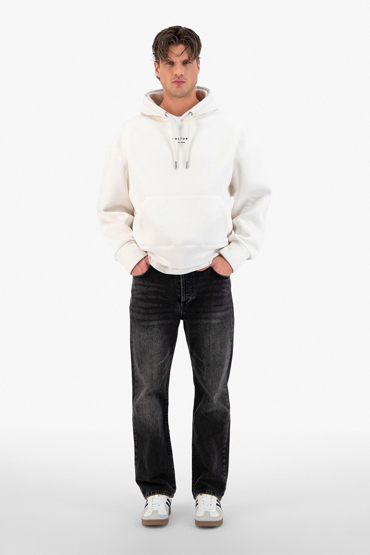 Sweat capuche Culture blanc