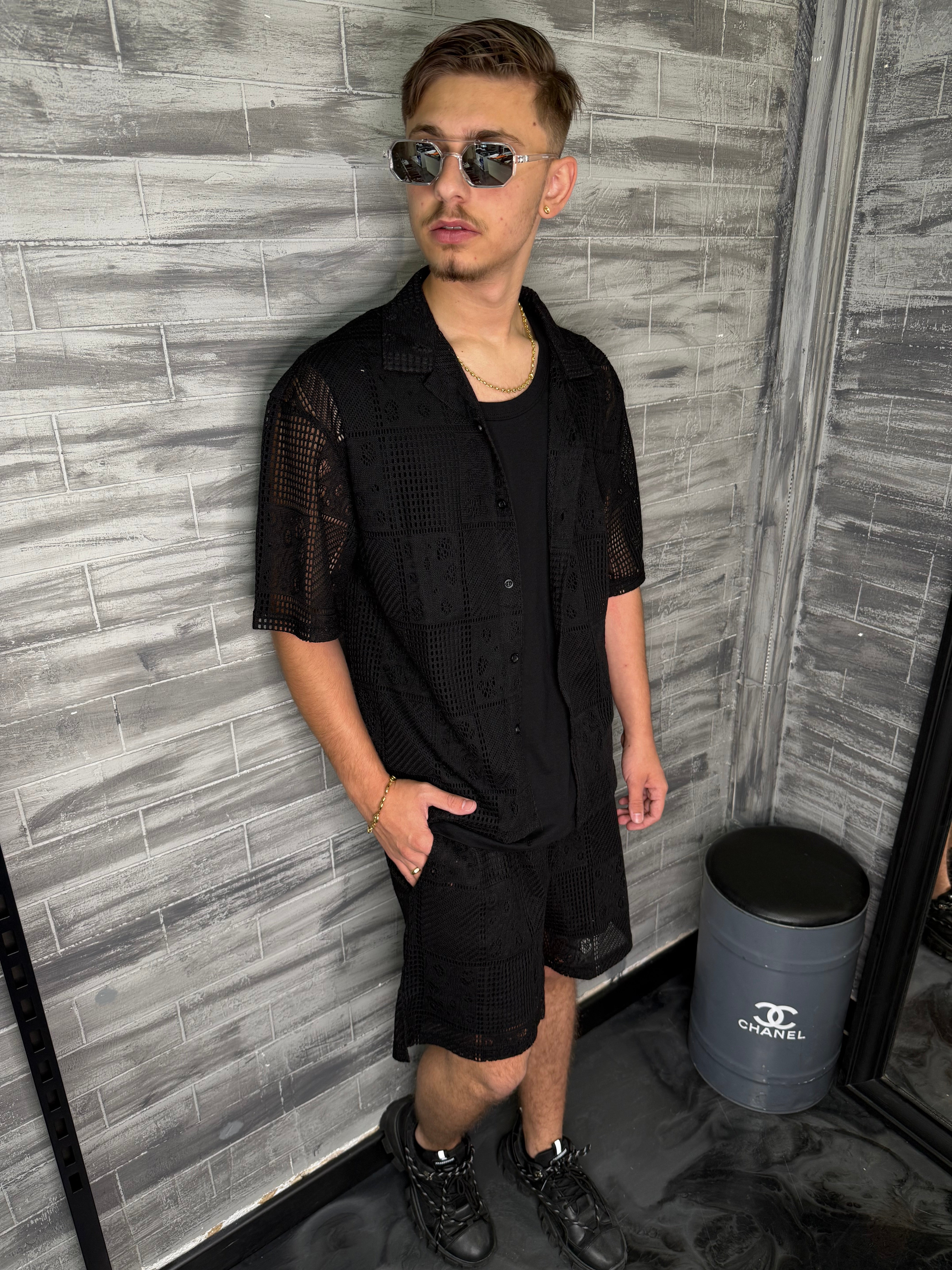 Ensemble Ibiza maille noir