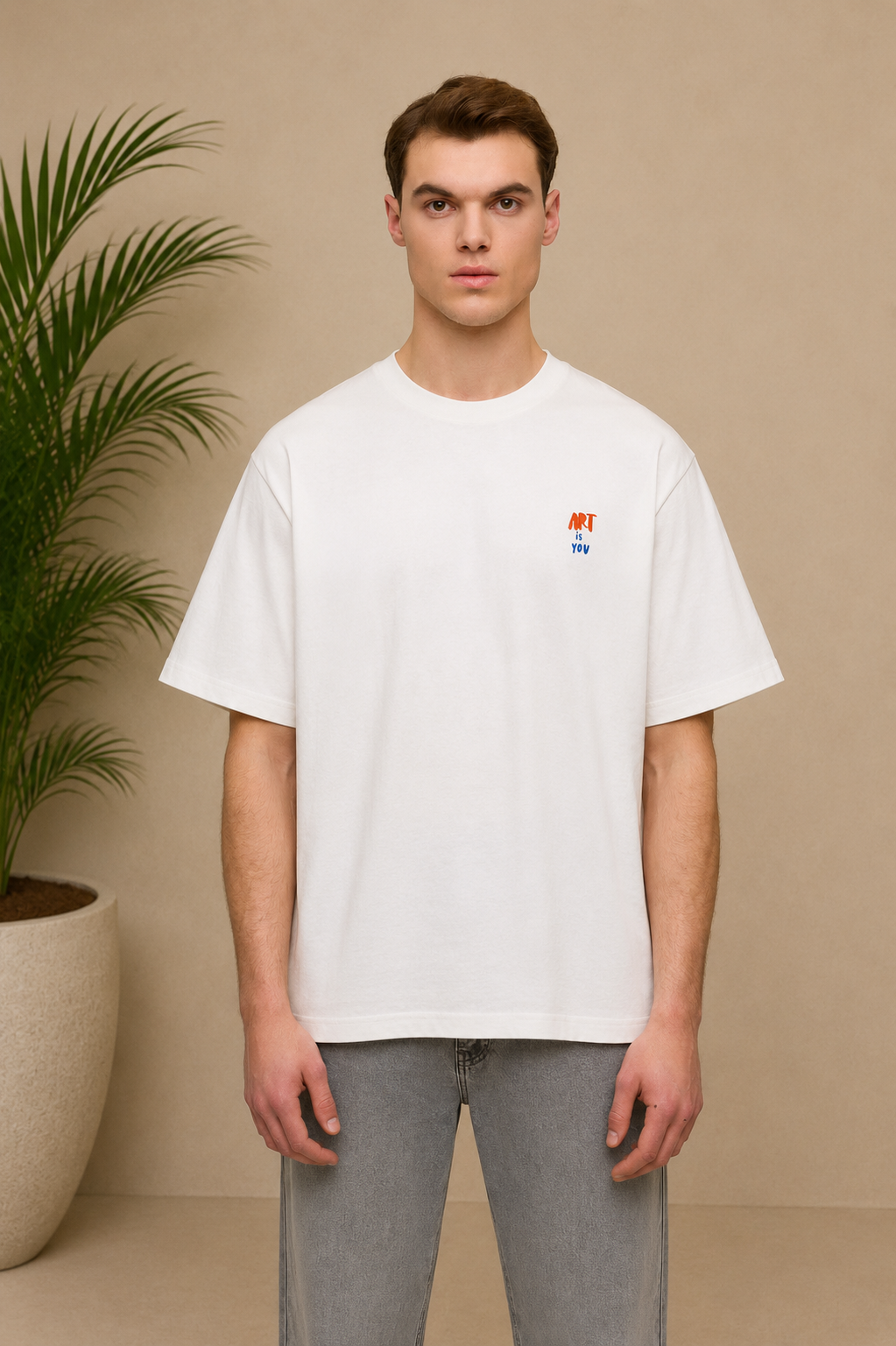 T-shirt Art is You blanc