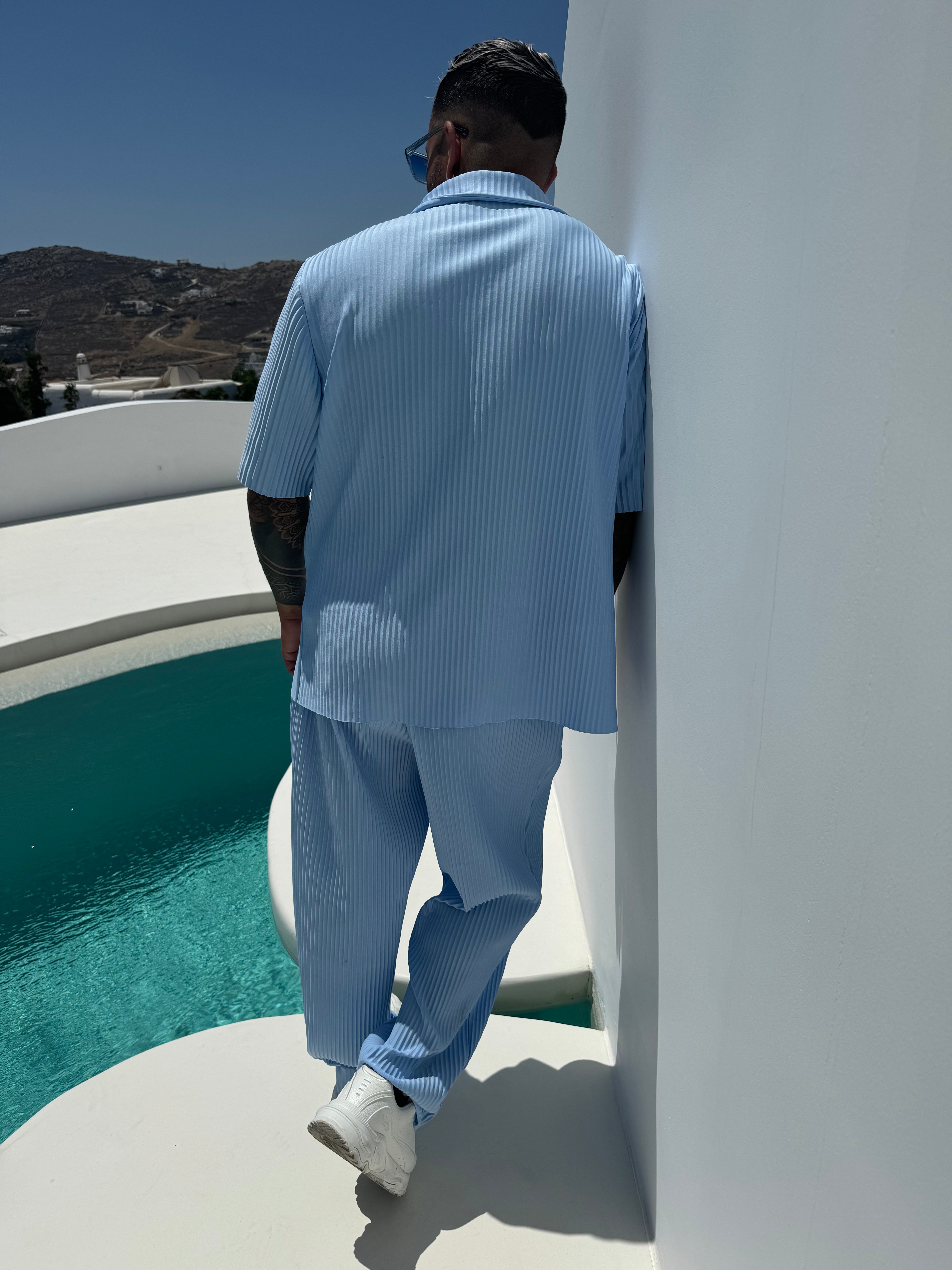 Ensemble Pablo Chemise pantalon Oversize Bleu