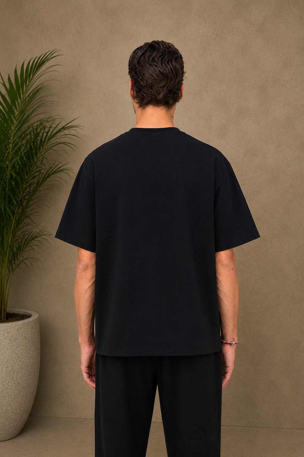 T-shirt Noir cœur noir