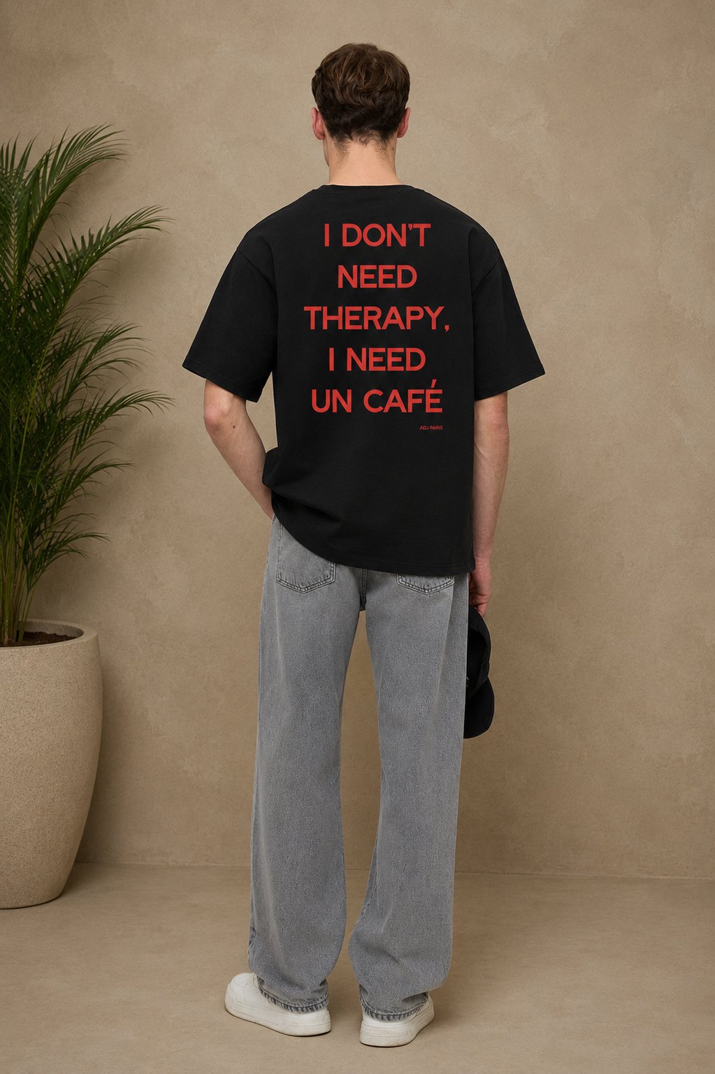 T-shirt Coffee noir