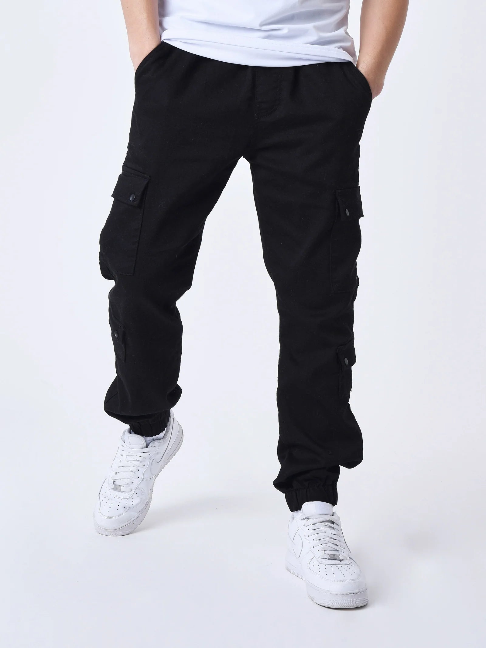 PXP - Pantalon cargo multipoches noir