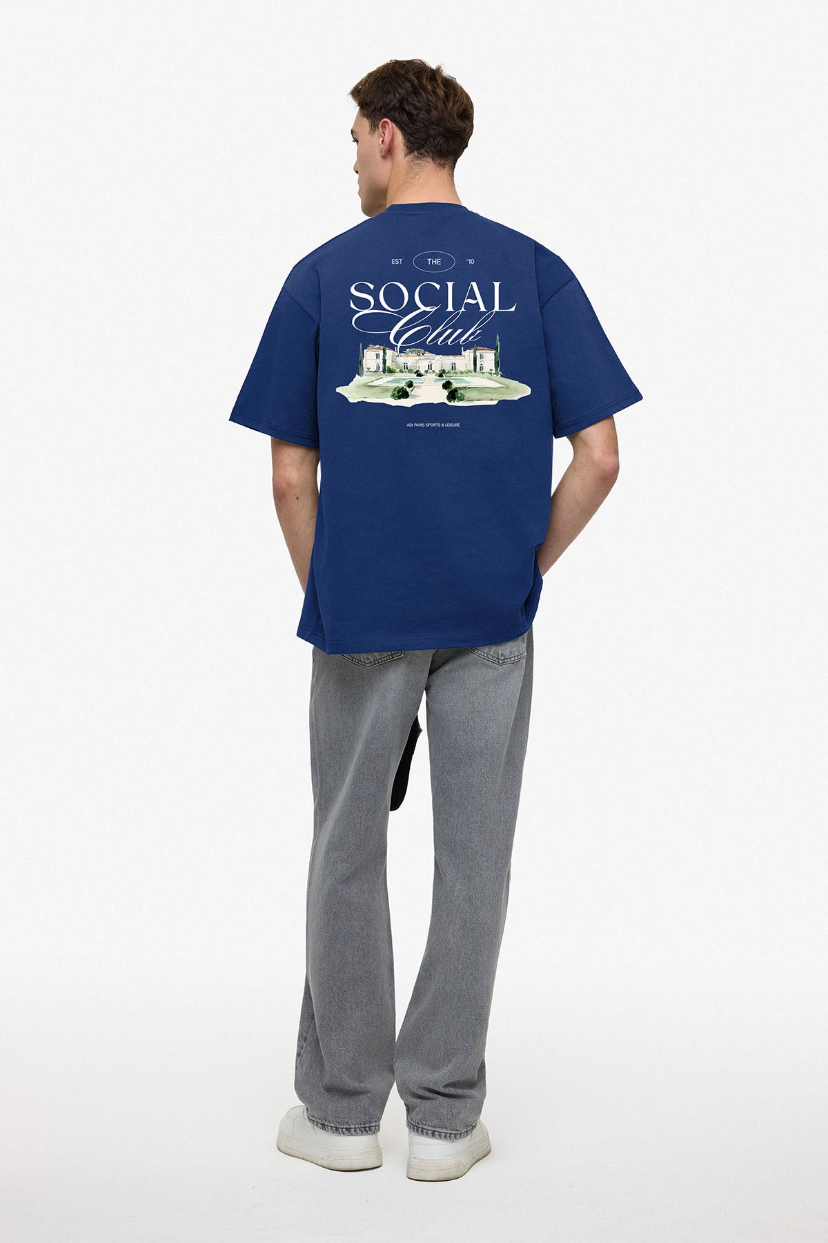 T-Shirt Social Club bleu