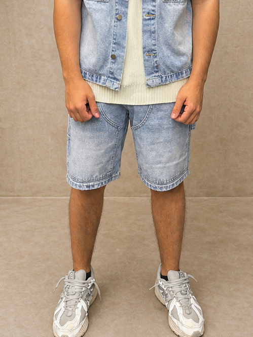 short en jean bleu ciel