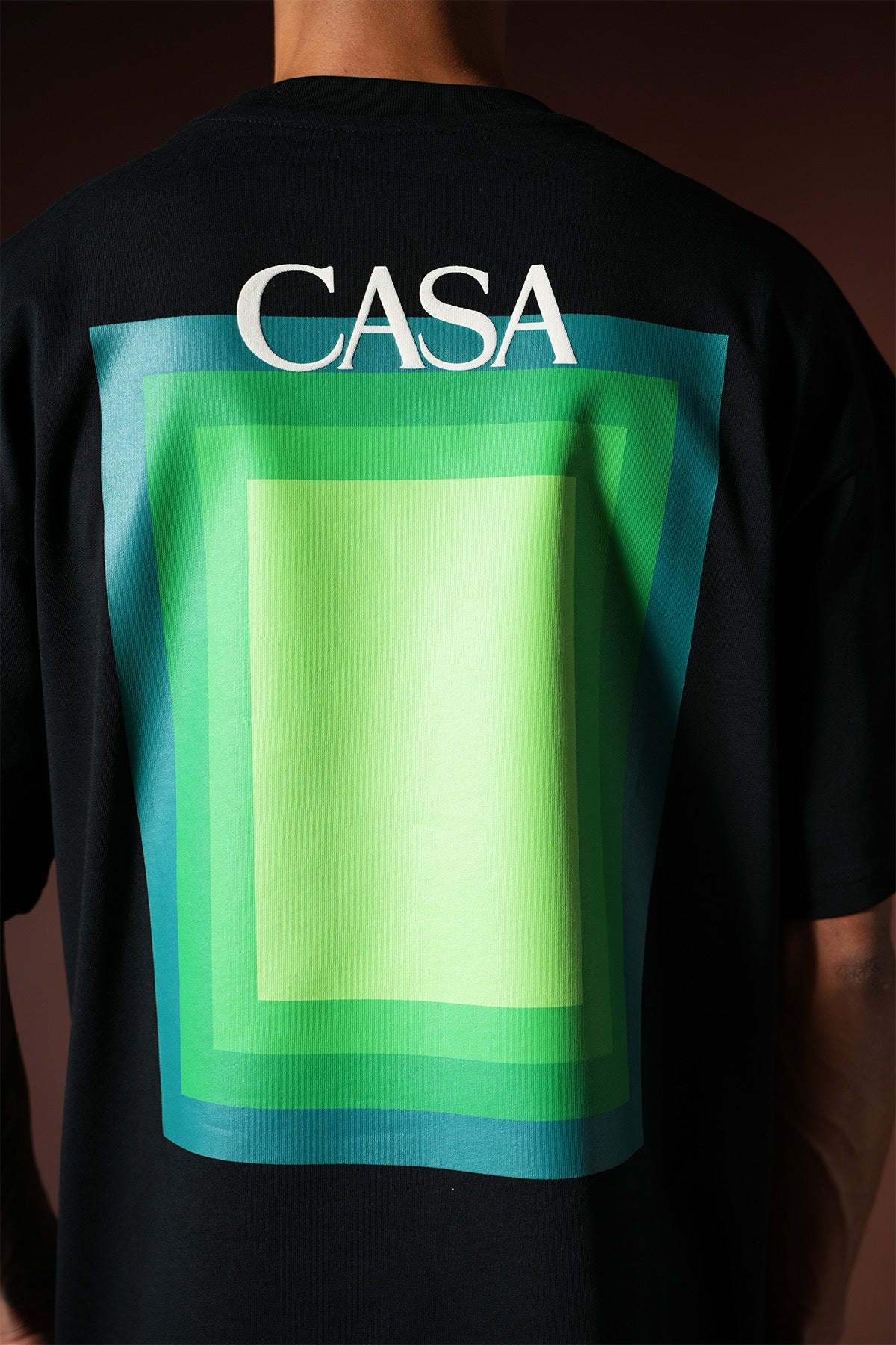 T-Shirt Casa noir / vert