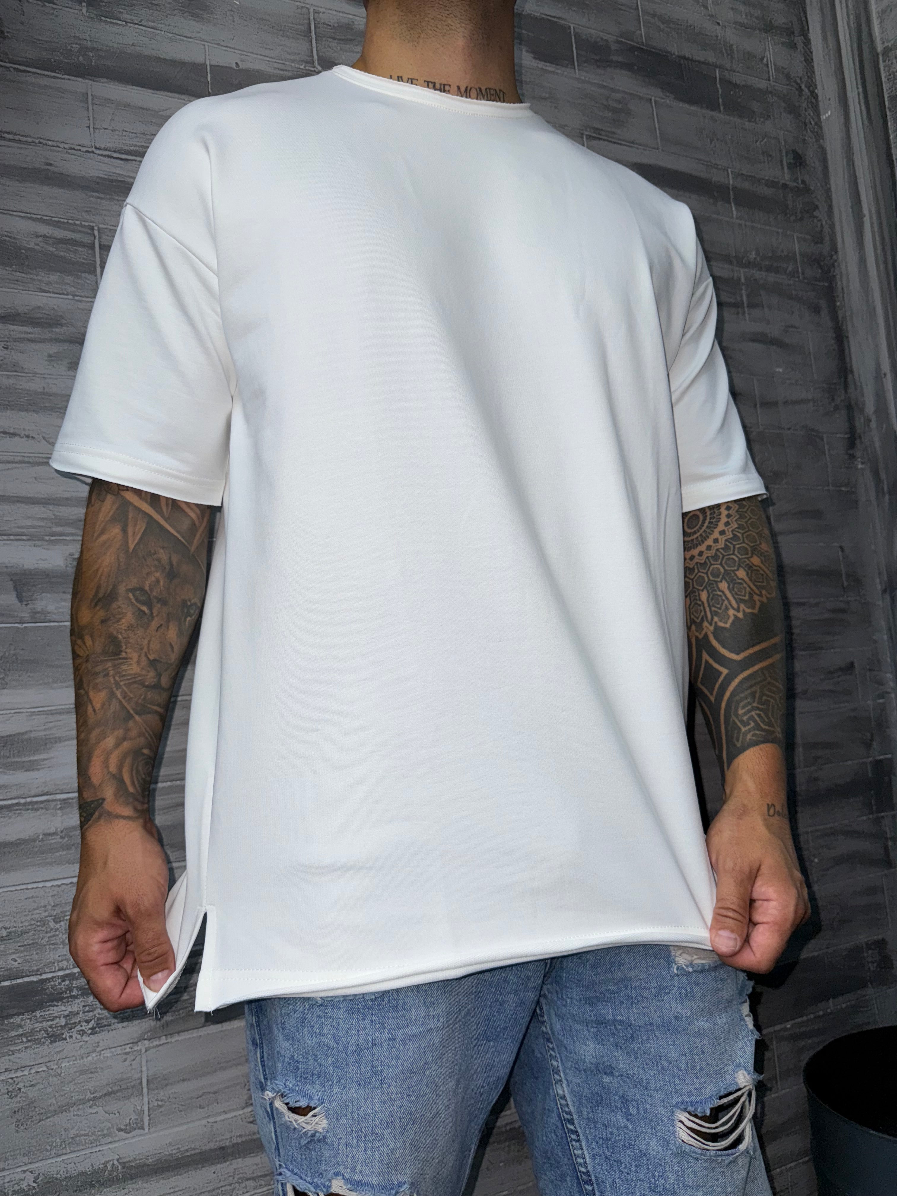 T-shirt Oversize uni blanc
