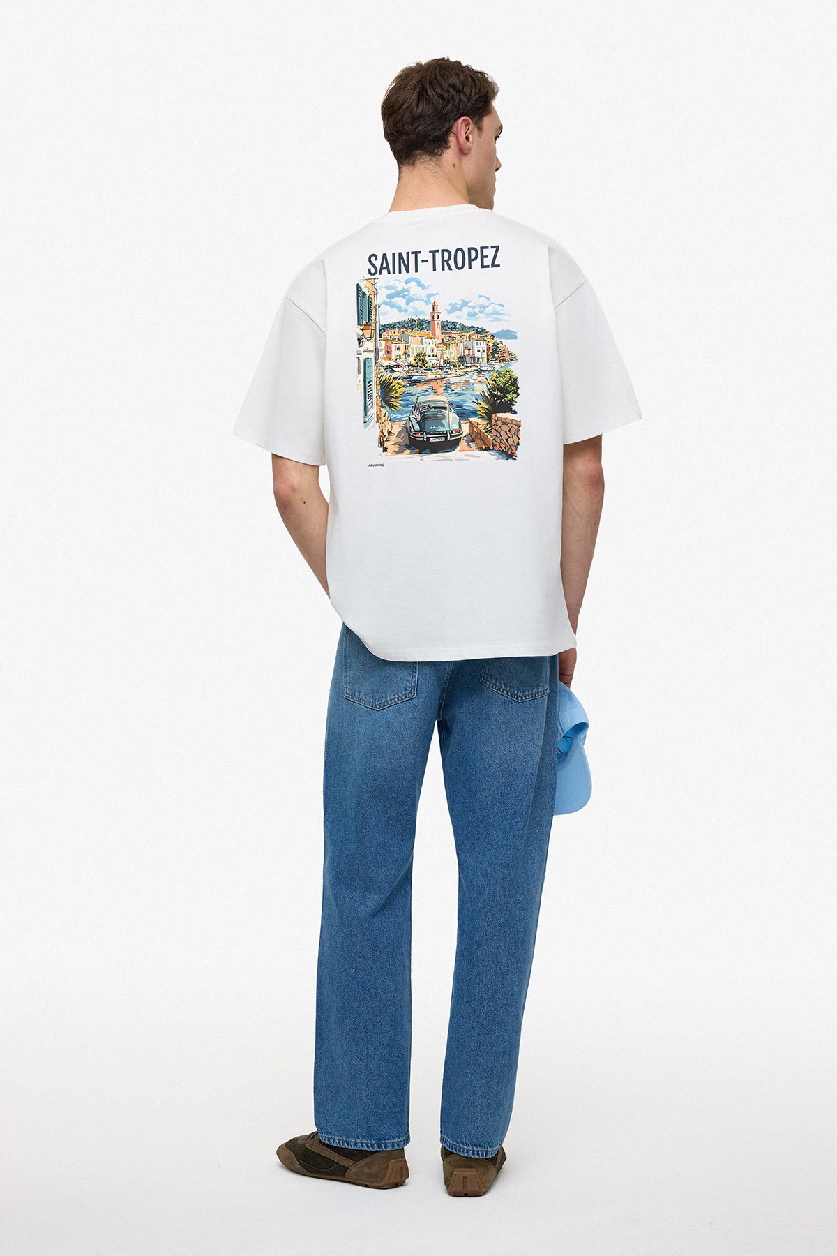 T-shirt Luxury Saint-Tropez blanc