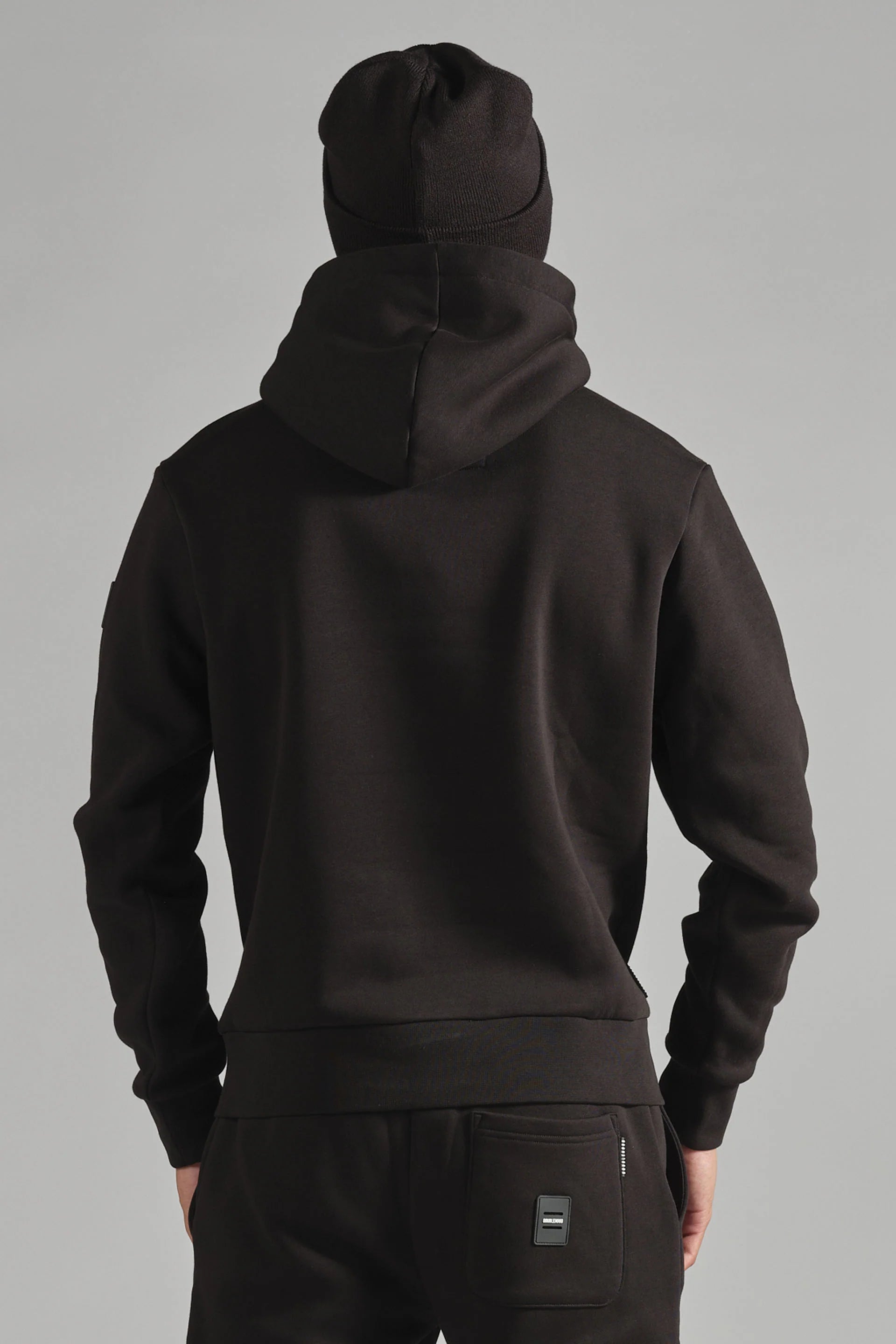 Doublehood - Sweat capuche Taylor noir / rose