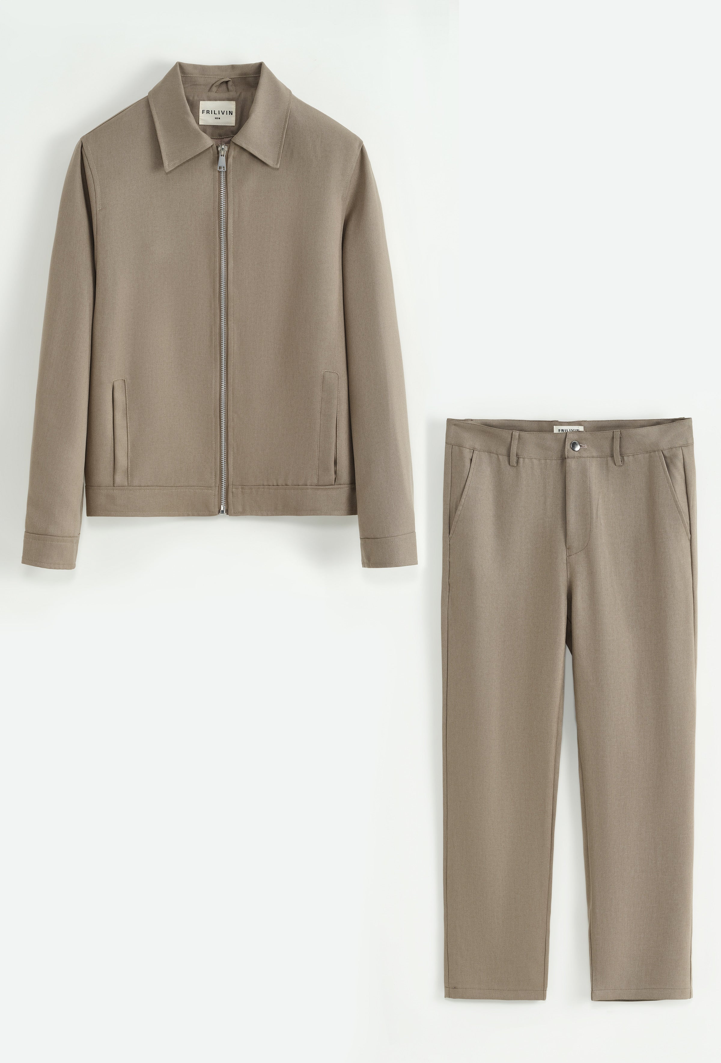 Ensemble pantalon + veste camel