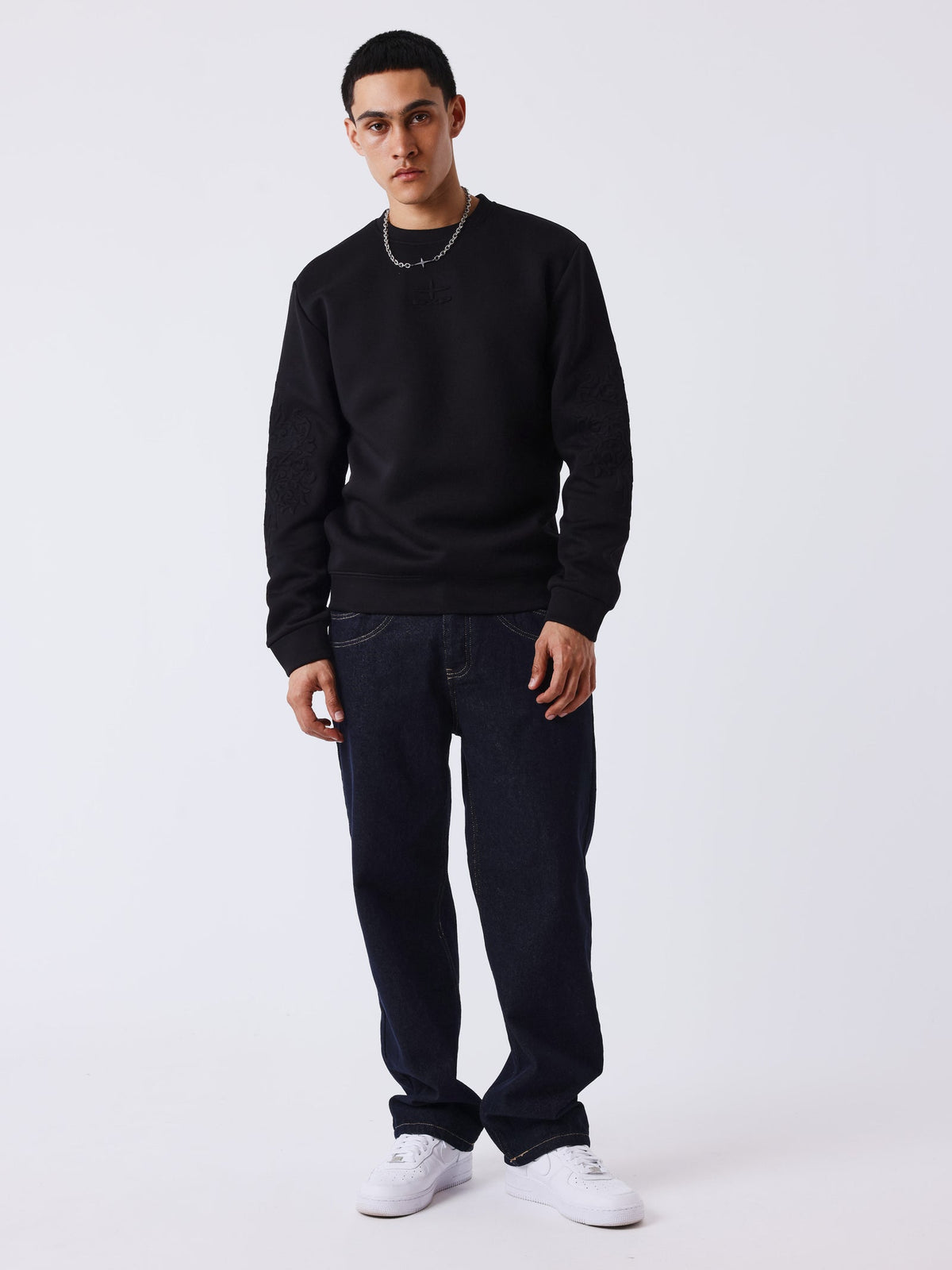 PXP -SWEAT LOGO BRODÉ NOIR