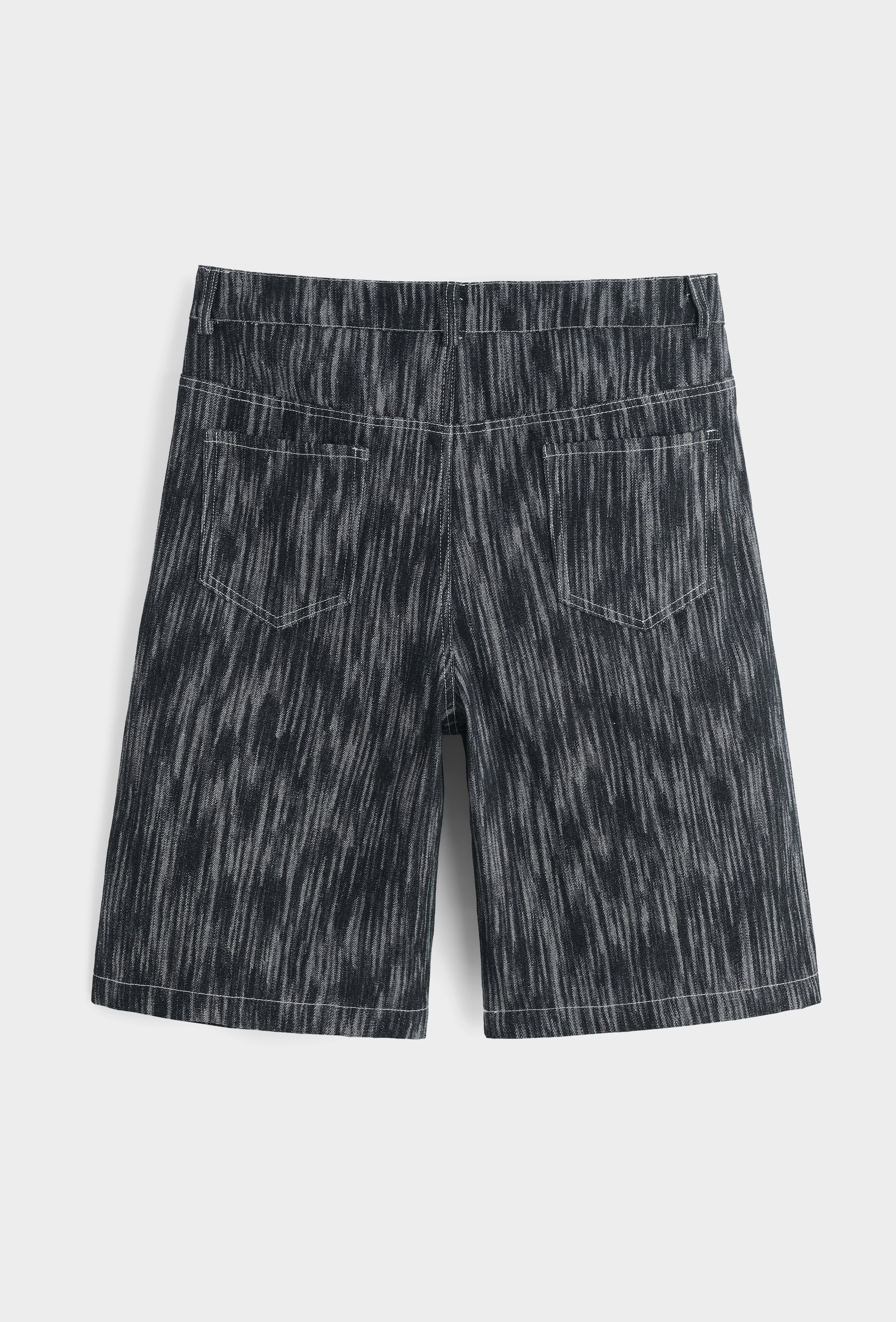 Ensemble short chemise jean gris zip