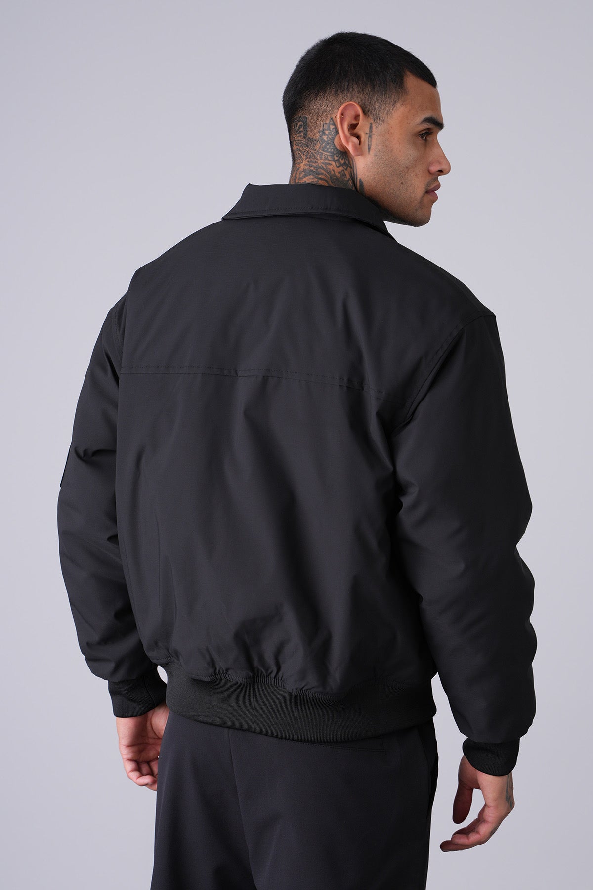 Veste oversize noir zip