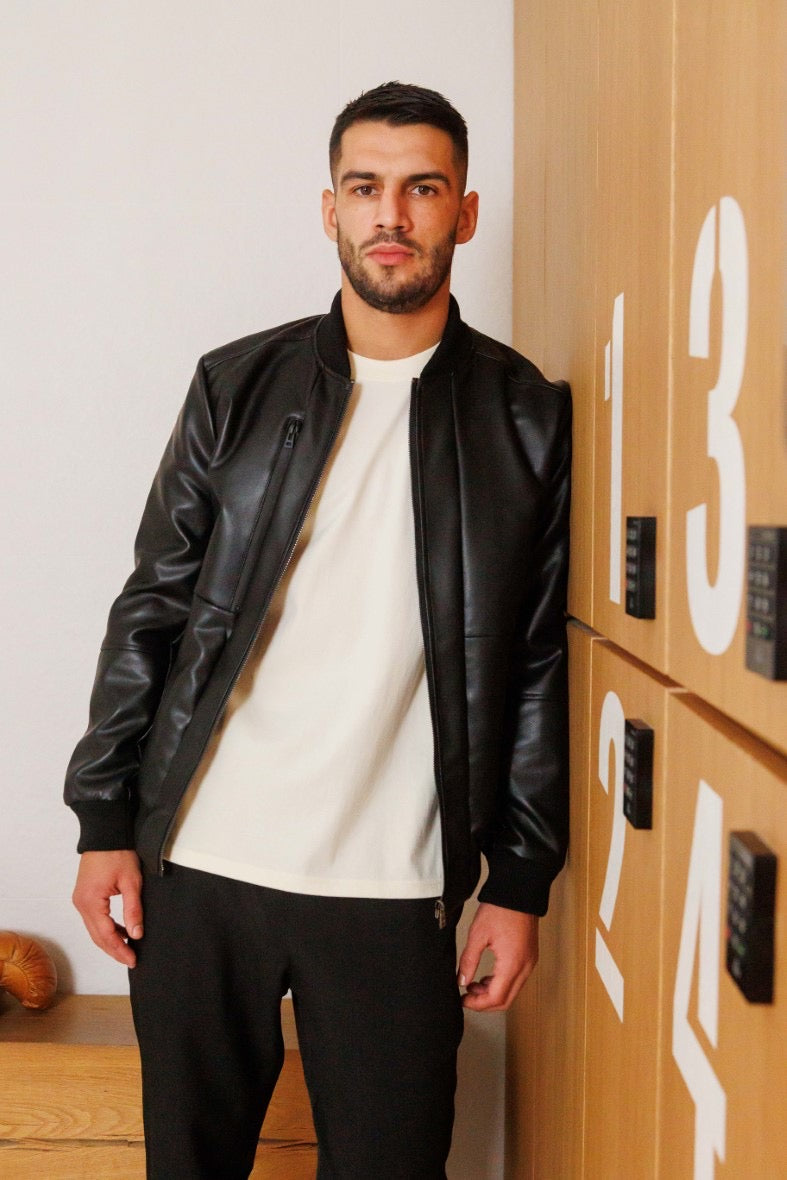 Veste Simili cuir noir