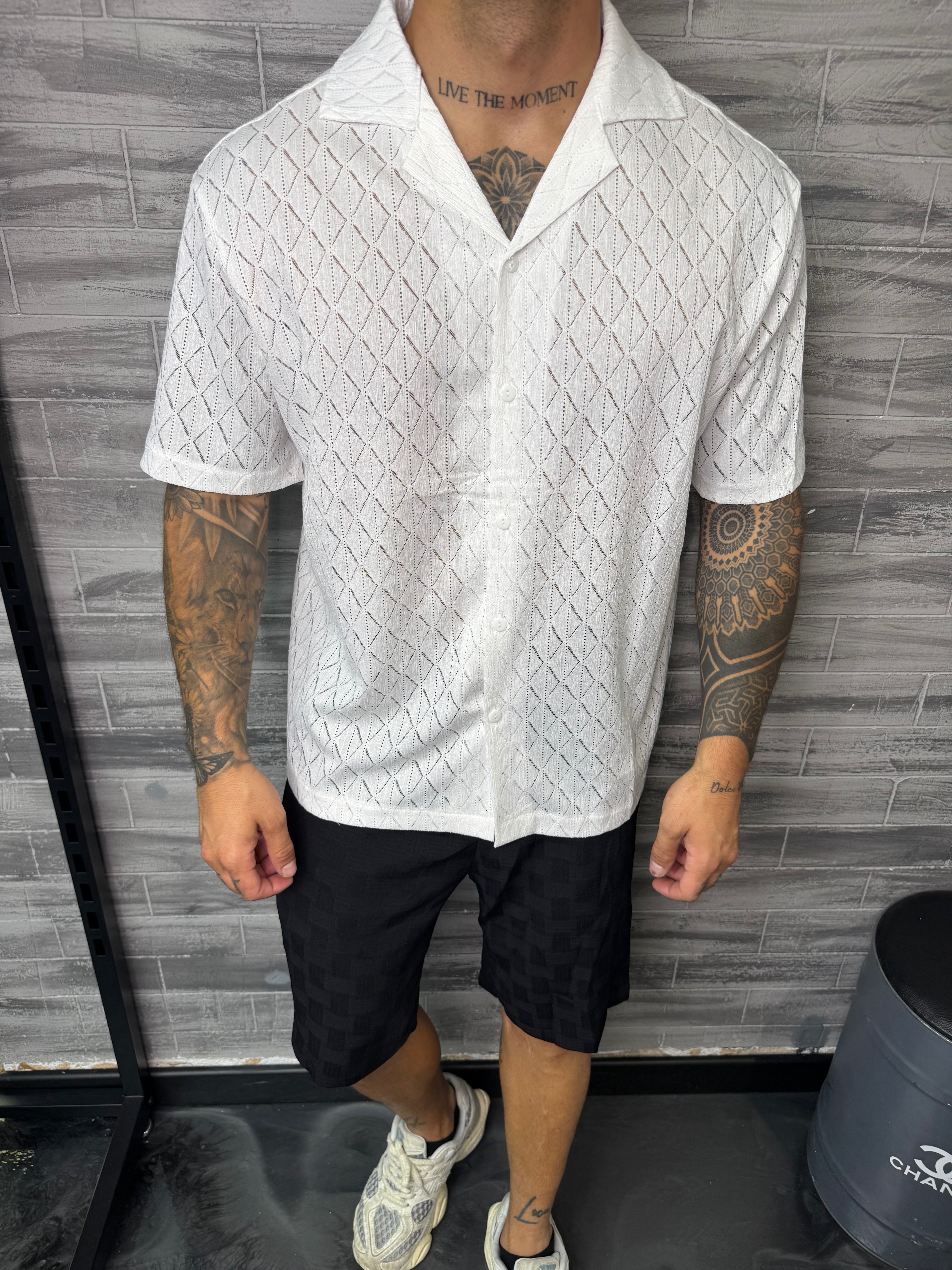 Chemise Roma M. courte blanche