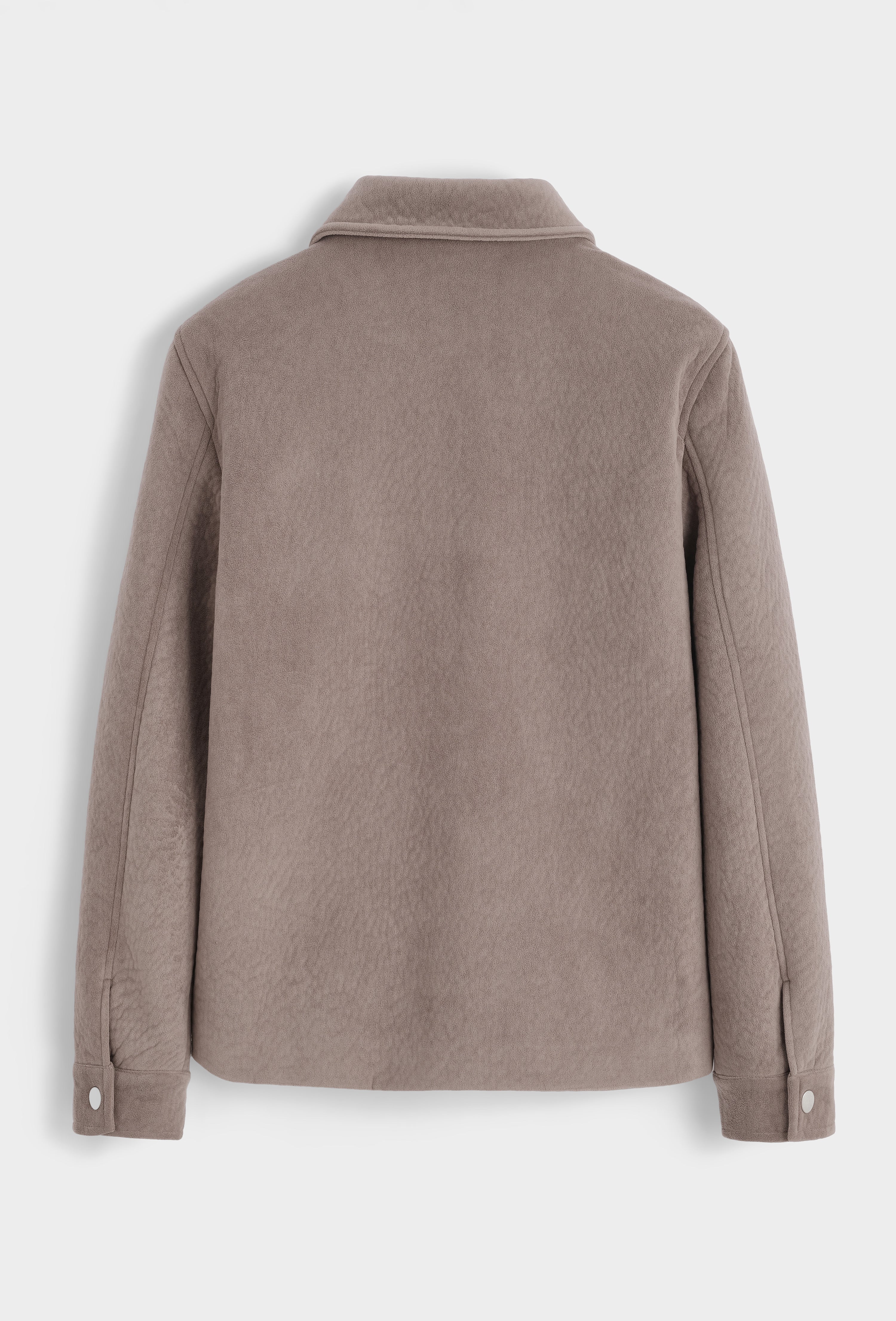 Veste daim marron clair