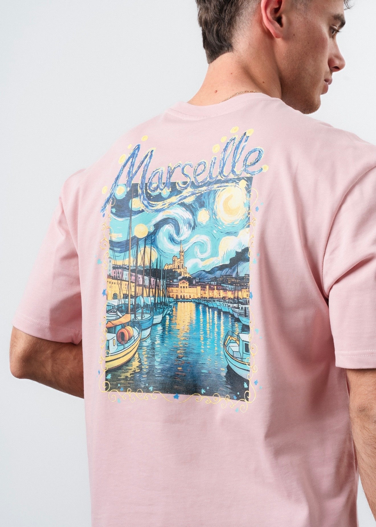 T-Shirt Marseille tableau rose