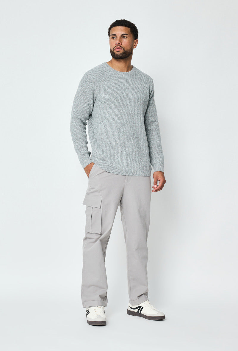 Pull maille gris