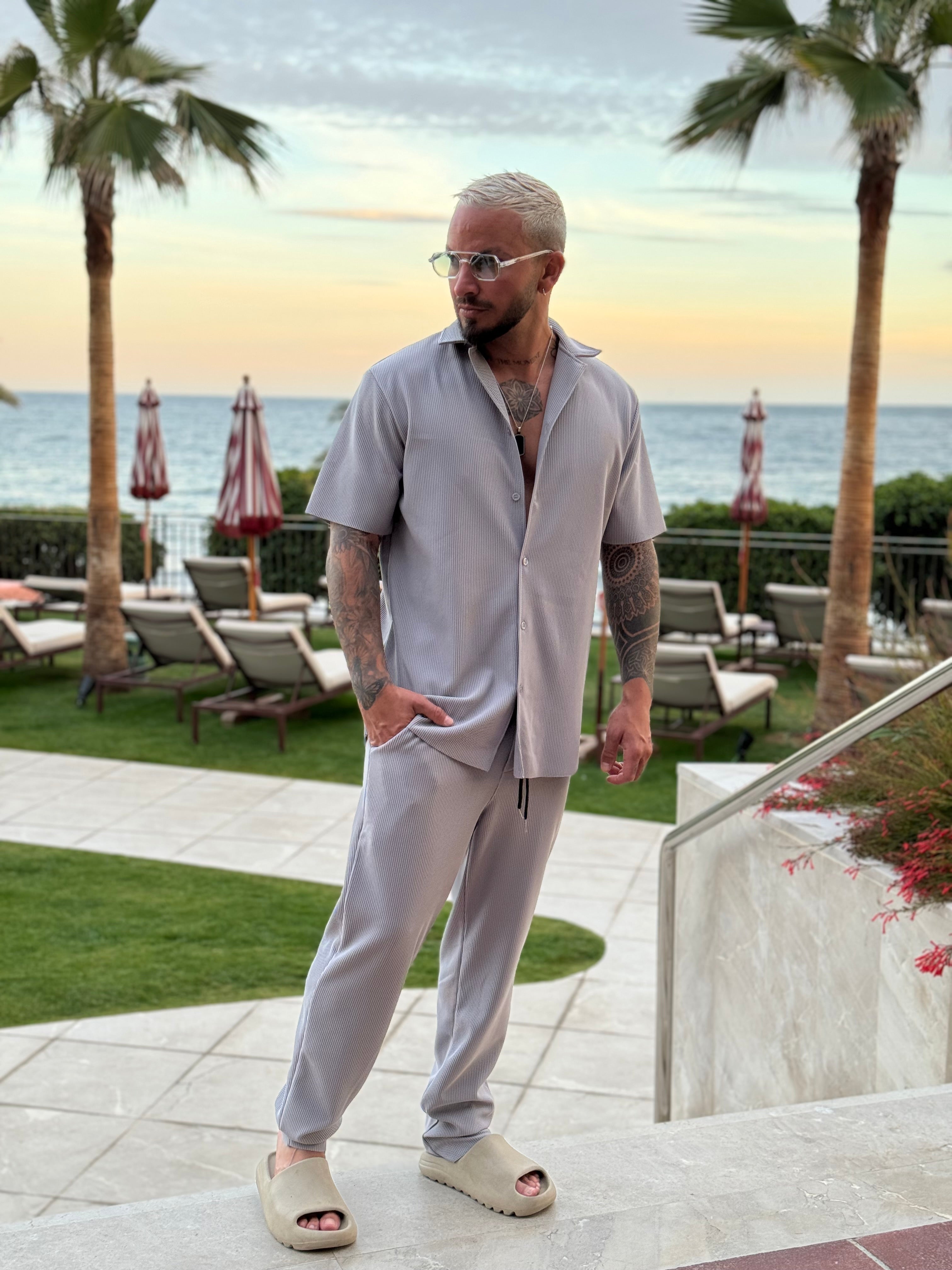 Ensemble Pablo Chemise pantalon Gris