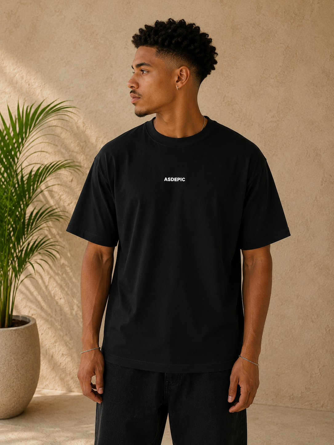 T-shirt Asdepic Signature Noir