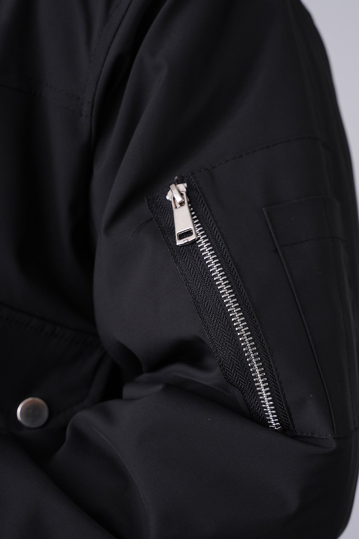 Veste oversize noir zip