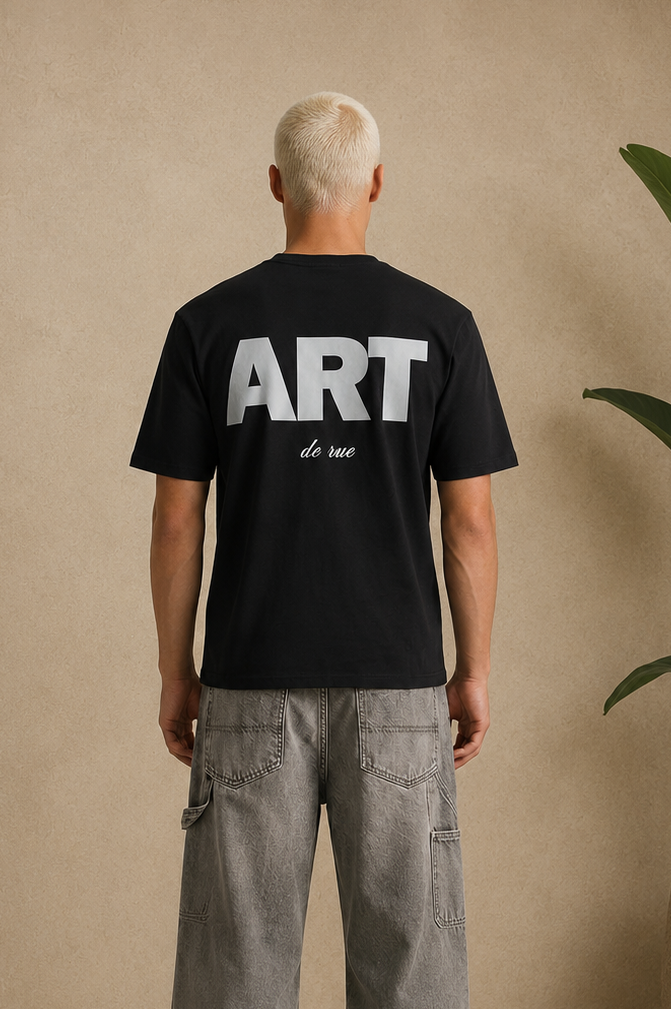 T-Shirt ART futuriste noir