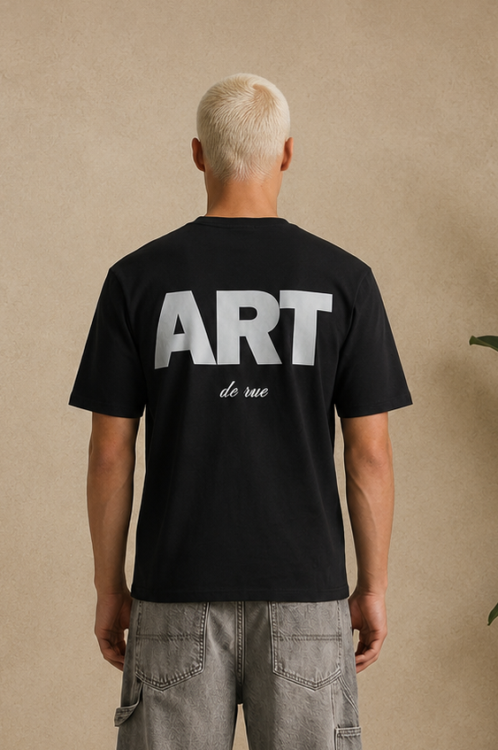 T-Shirt ART futuriste noir