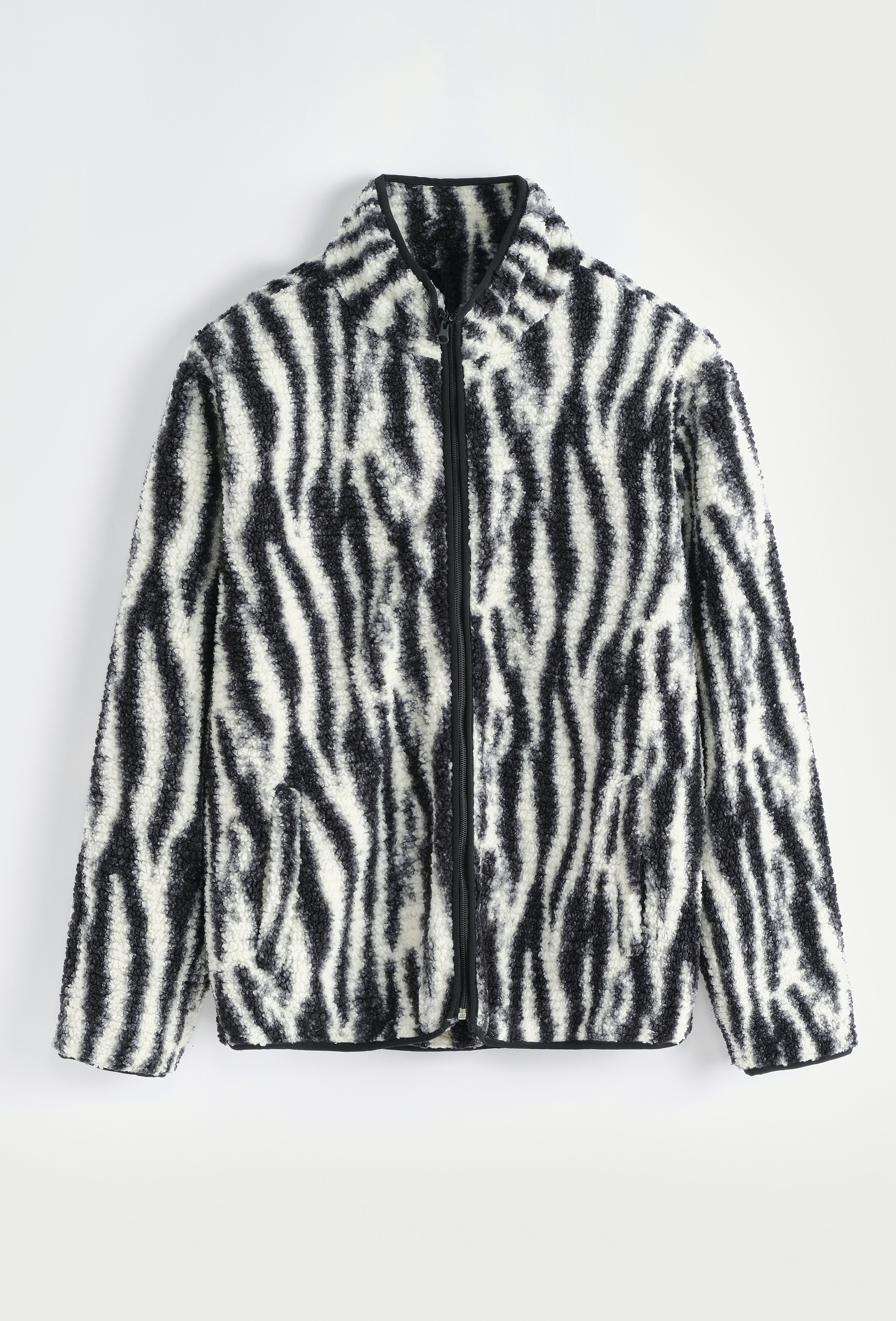 Veste laine zébrée