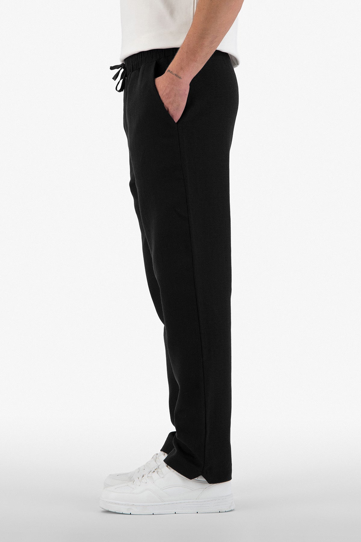 Pantalon Jacquard noir