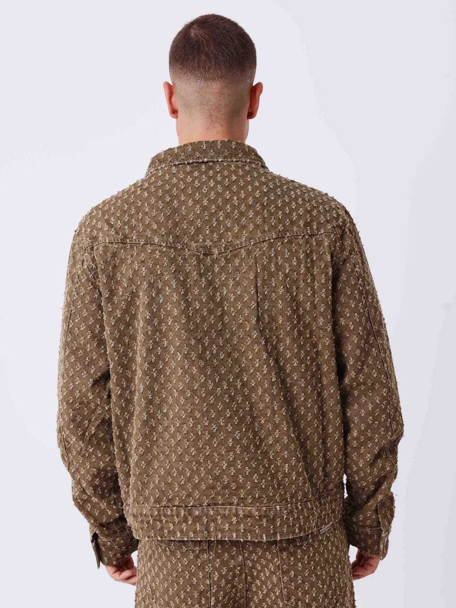 PXP - Veste denim native marron