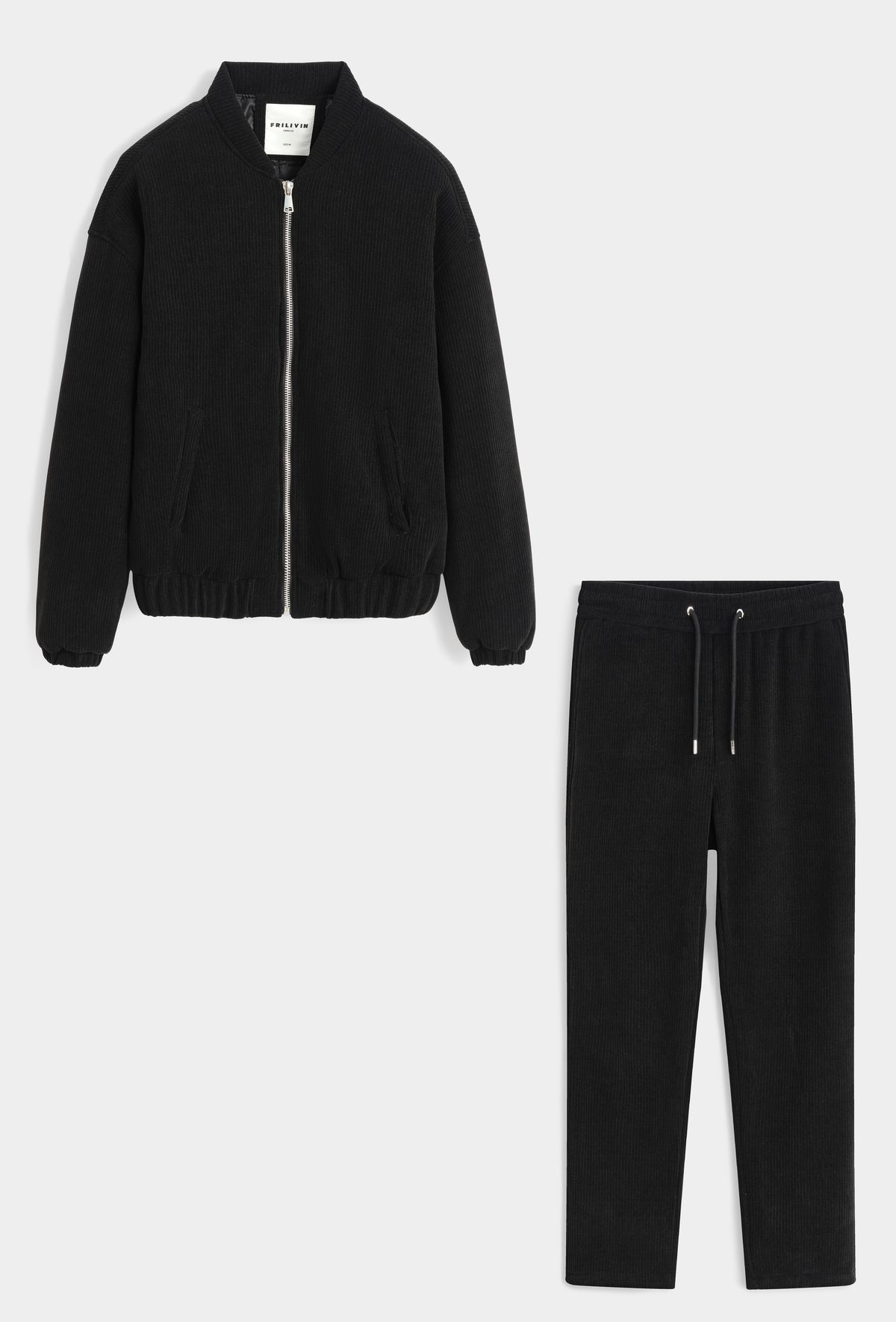 Ensemble velvet noir velours côtelé
