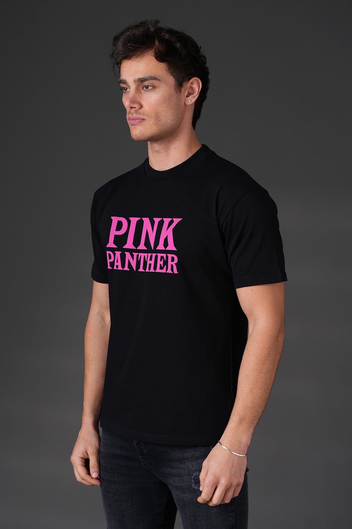 T-Shirt Panthère Rose noir