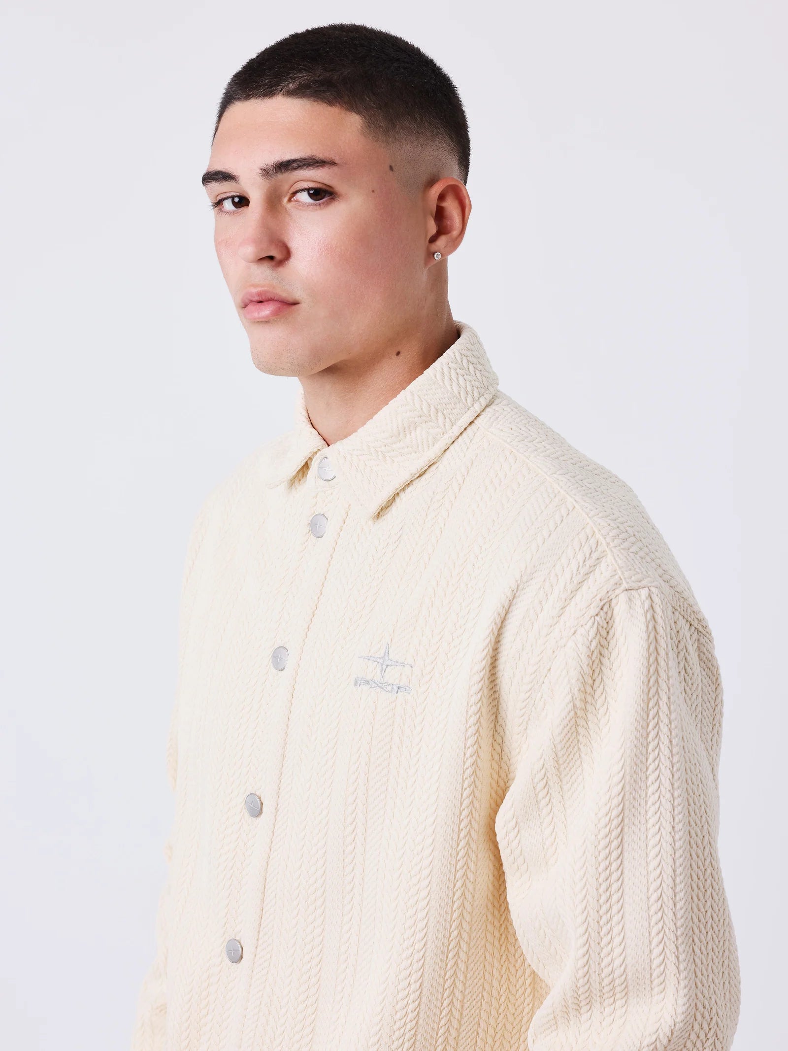 PXP - Surchemise texturée beige
